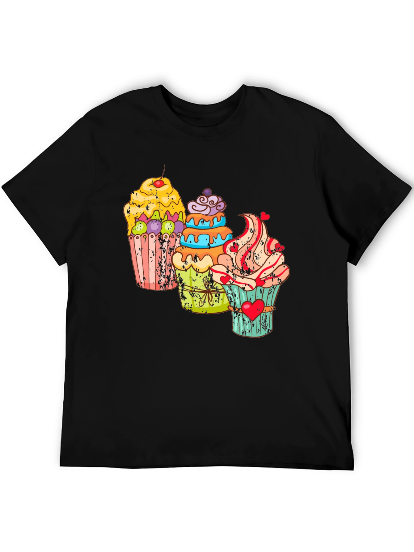 Black Cupcake Graphic T-Shirt view 5