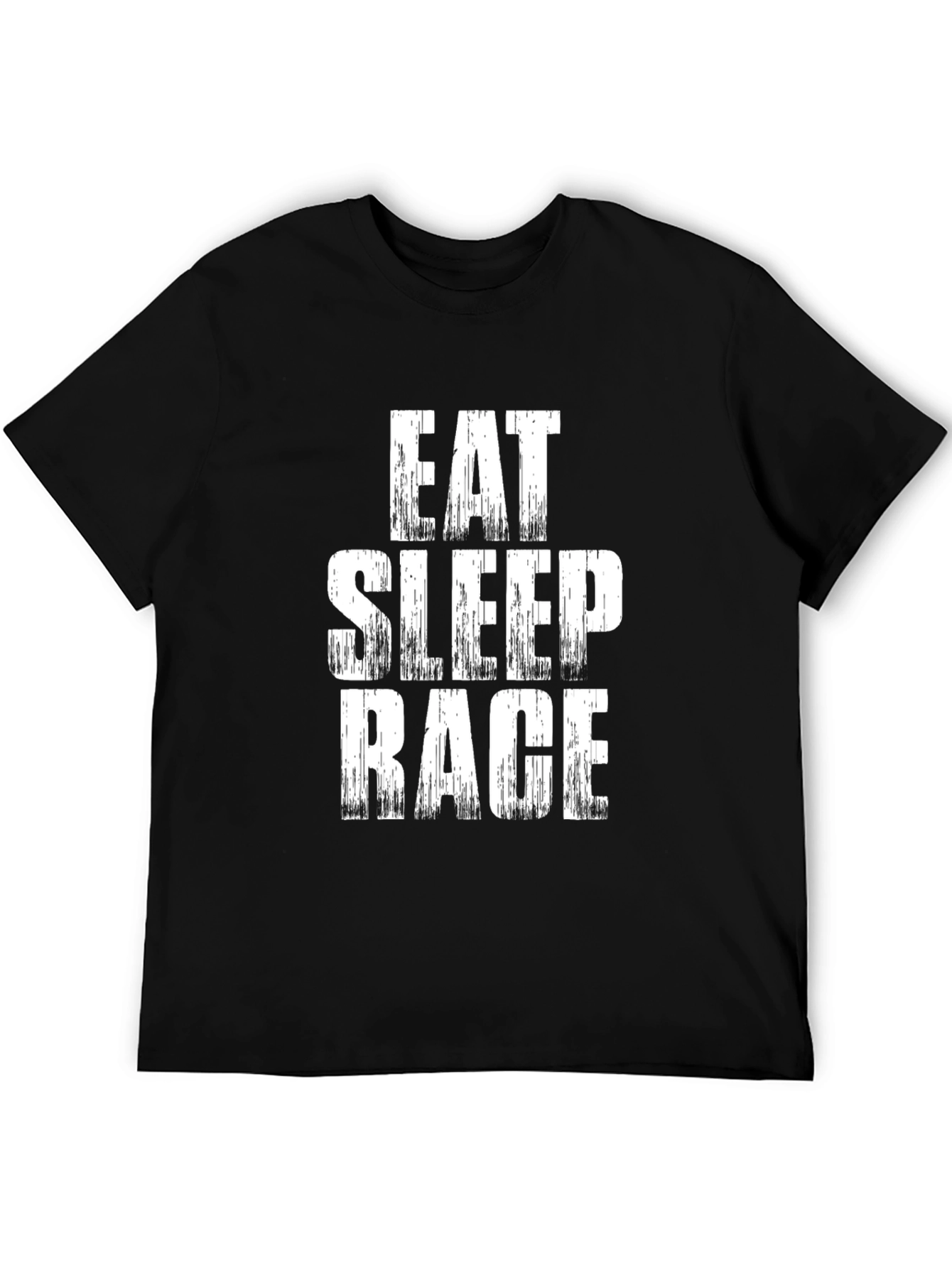 Black Eat Sleep Rage T-Shirt - Funny Gym Workout Tee view 5