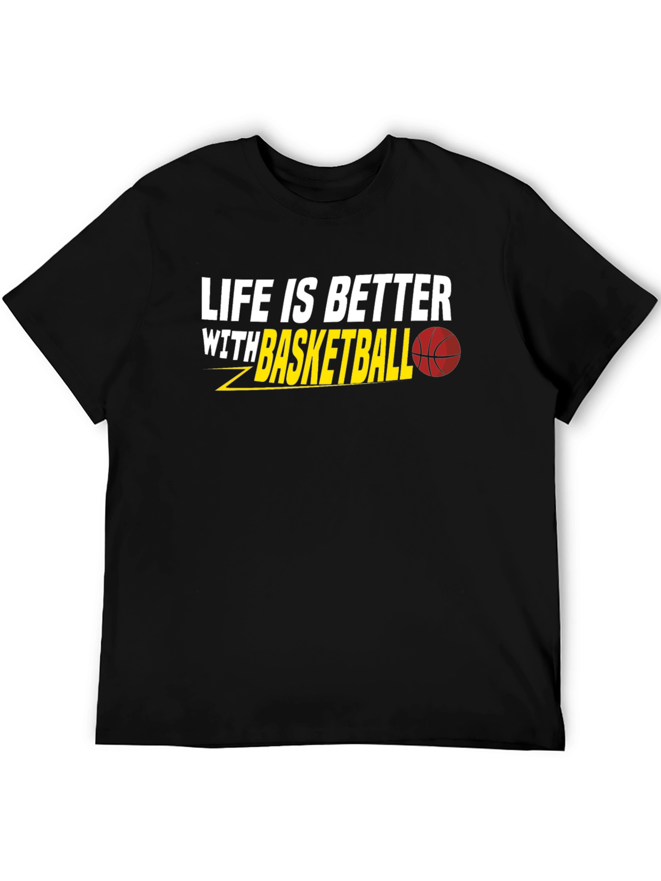 Black Life is Better With Basketball T-Shirt view 5