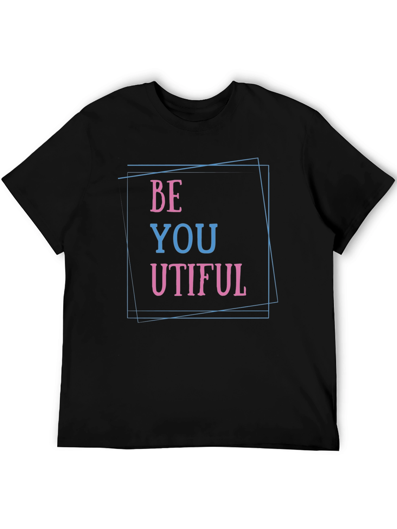 Black Be You Utiful T-Shirt - Trendy Graphic Tee view 5