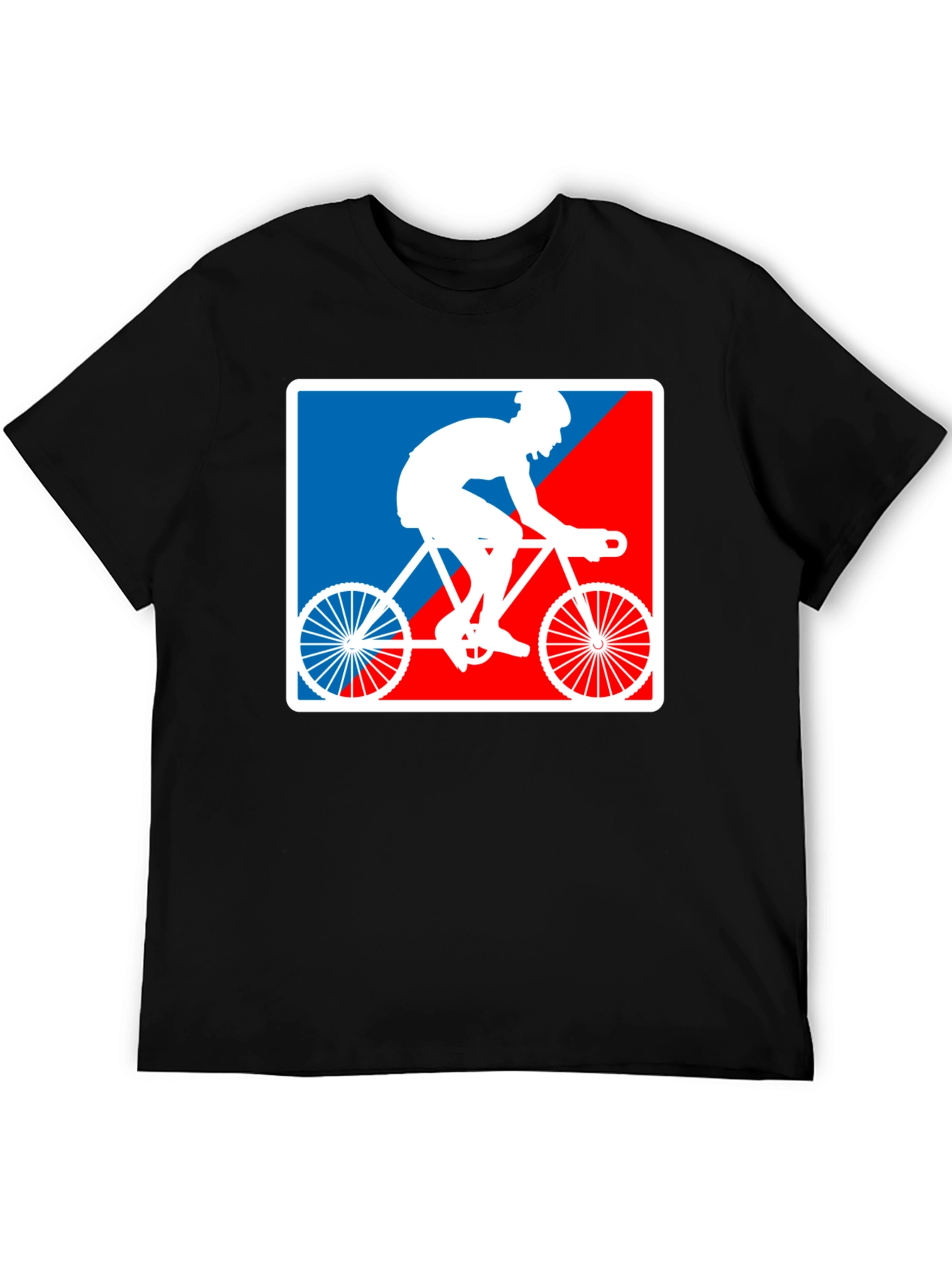 Black Cyclist Graphic T-Shirt - Sporty Style view 5