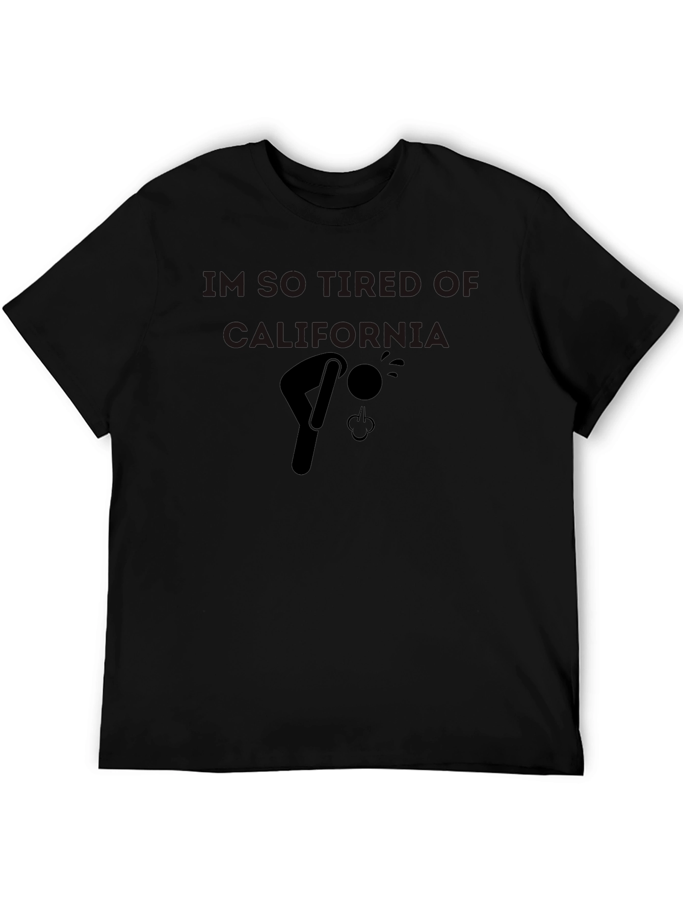 Black Funny Nausea T-Shirt: I'm So Tired of Anemia  view 5