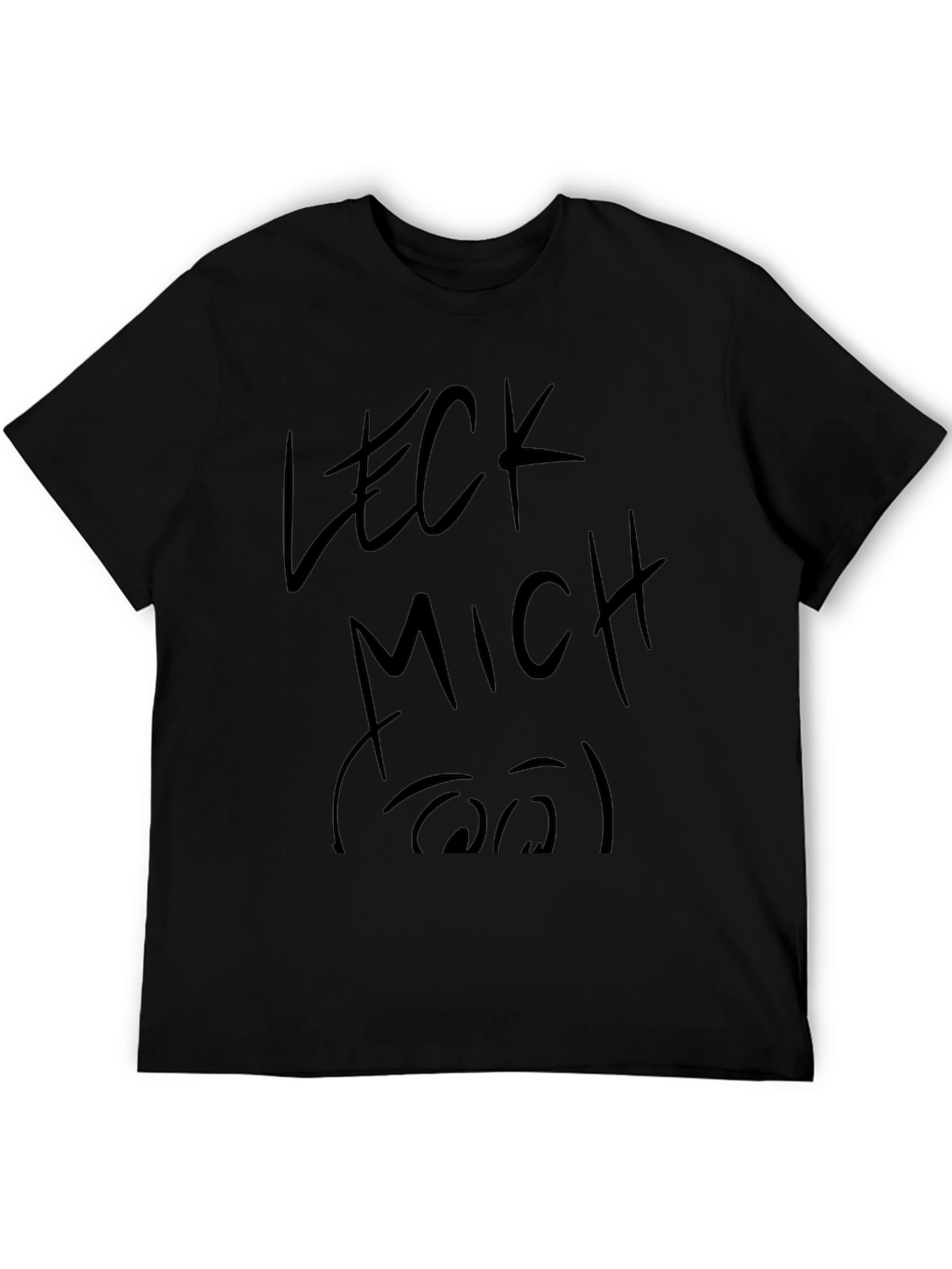 Black Leck Mich Funny Graphic Tee view 5
