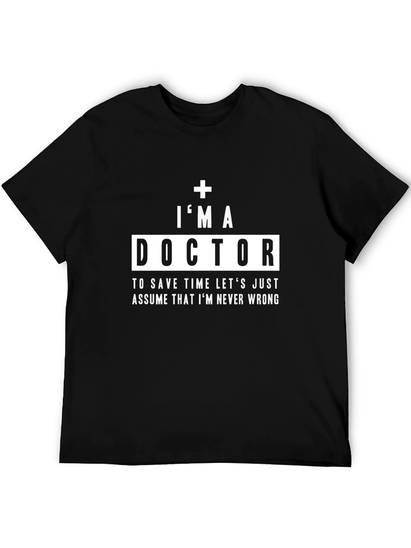Black I'm a Doctor Graphic Tee view 5
