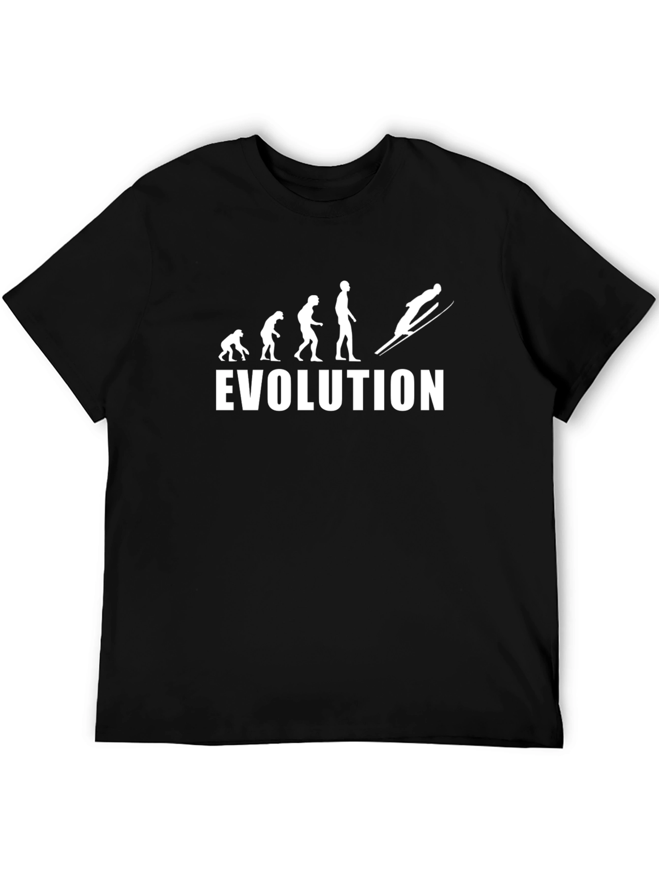 Black Evolution Skiing T-Shirt view 5