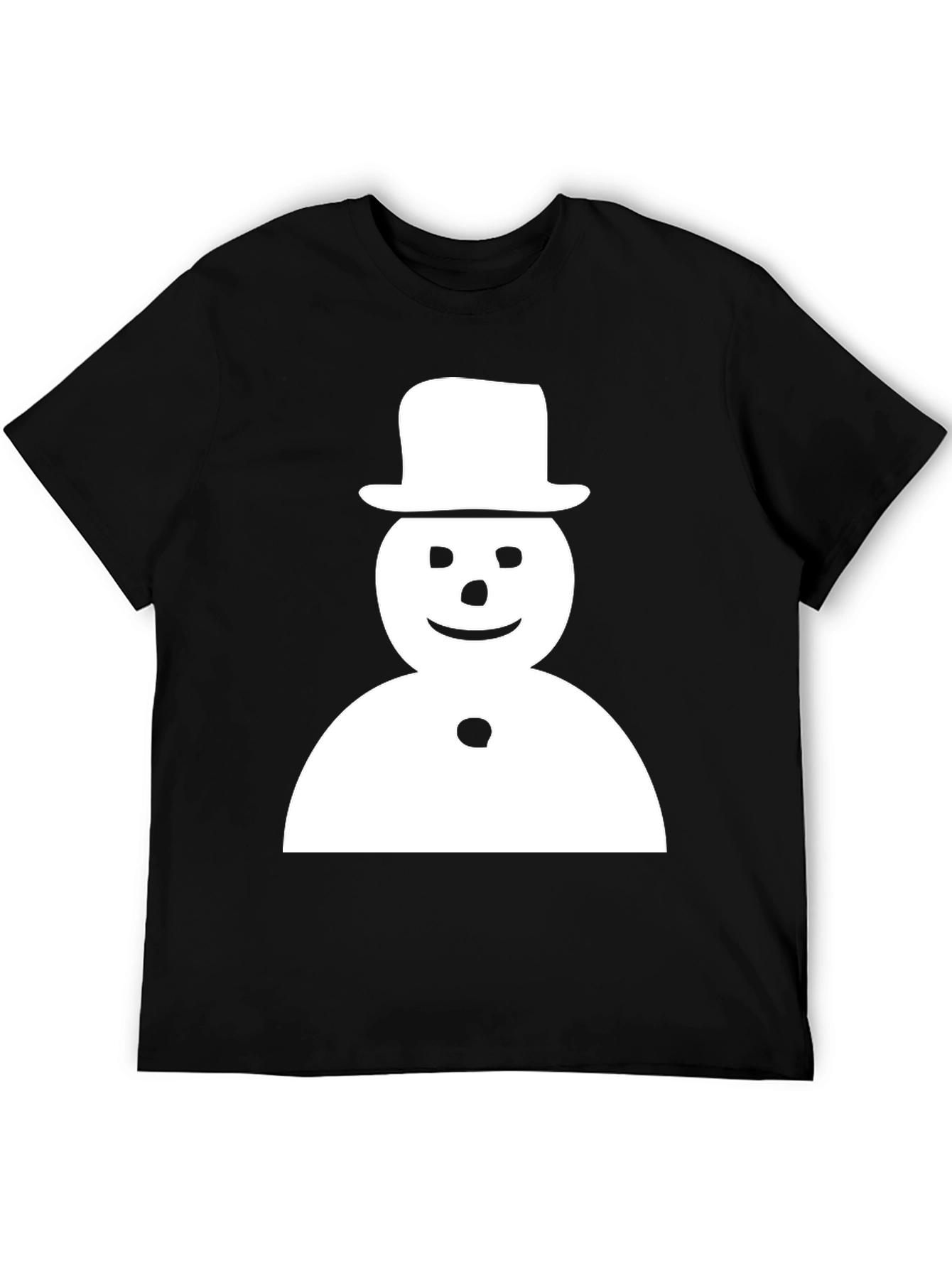 Black Snowman Graphic Tee - Holiday Fun! view 5