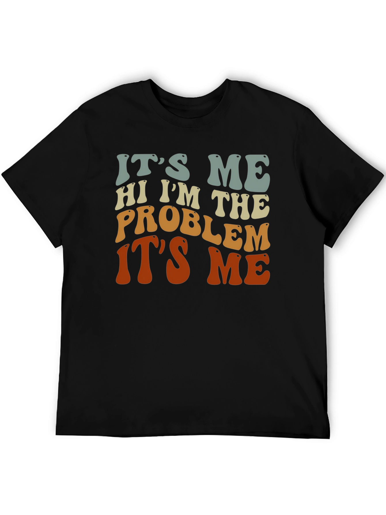Black It's Me Problem Graphic T-Shirt view 5