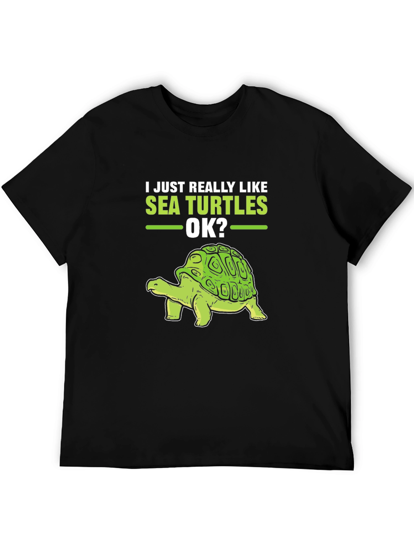 Sea Turtle Lover T-Shirt - Just Really Like Sea Turtles OK? - 5