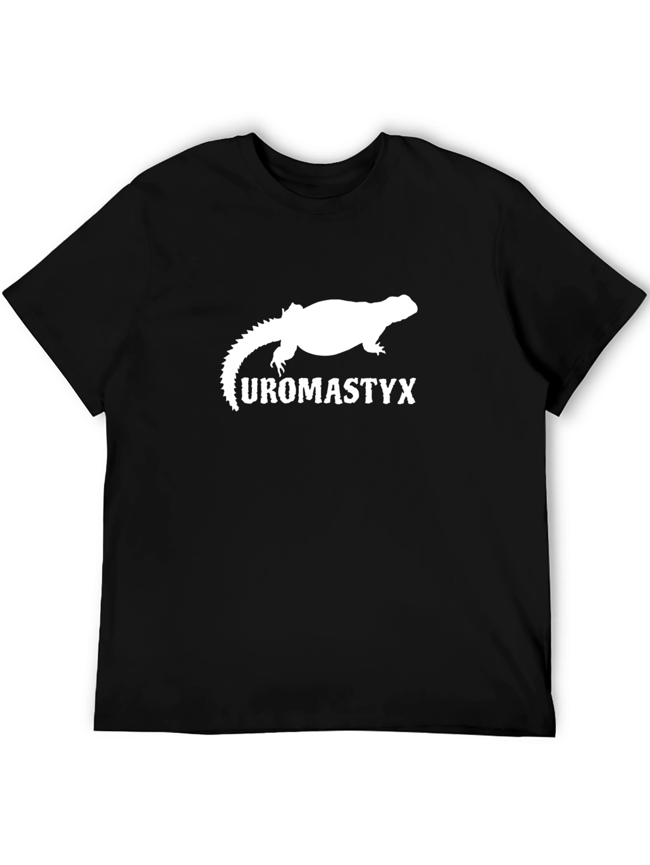 Black Uromastyx Lizard Graphic Black T-Shirt view 5