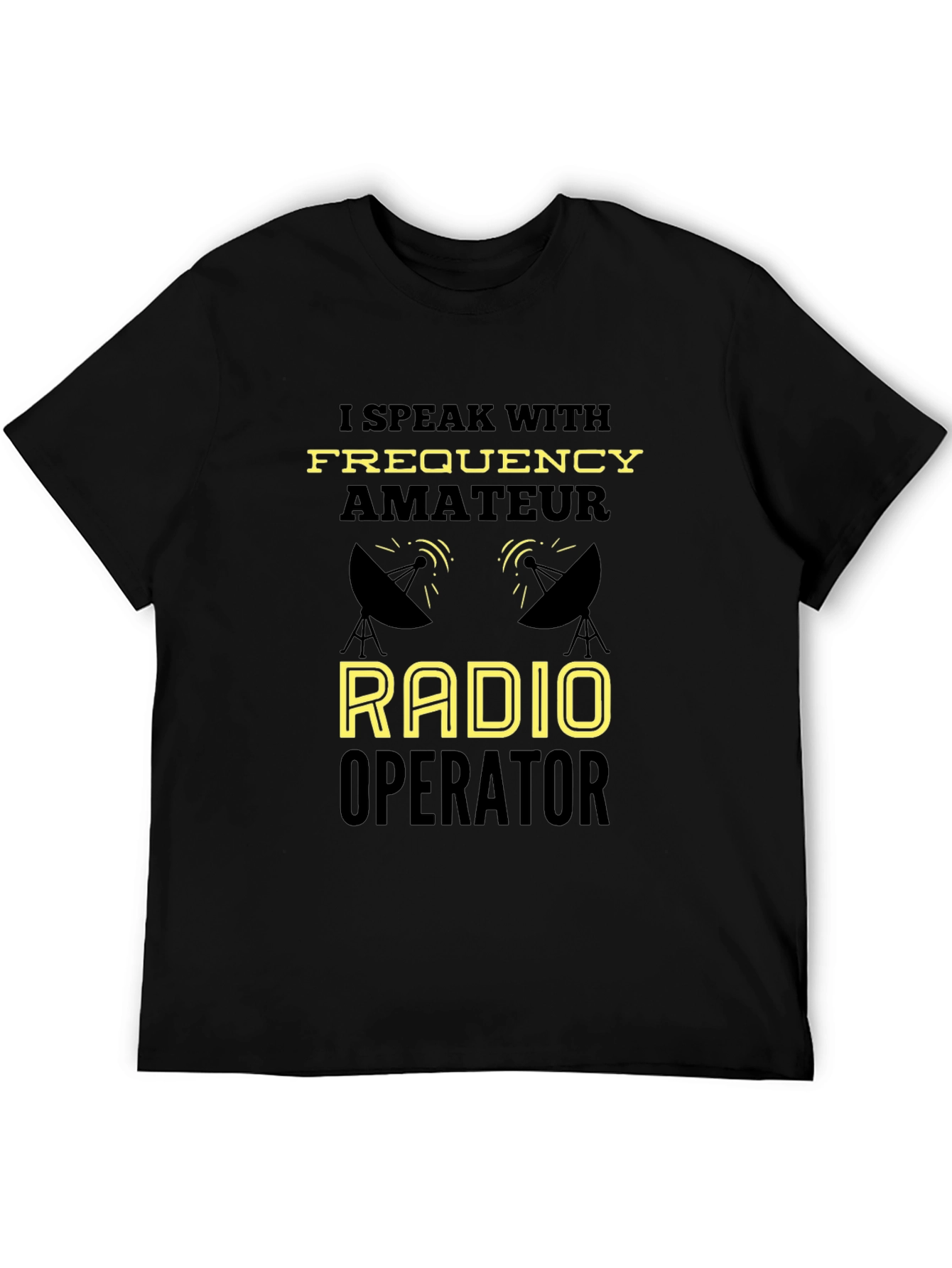Black Amateur Radio Operator T-Shirt - Funny Ham Radio Tee view 5