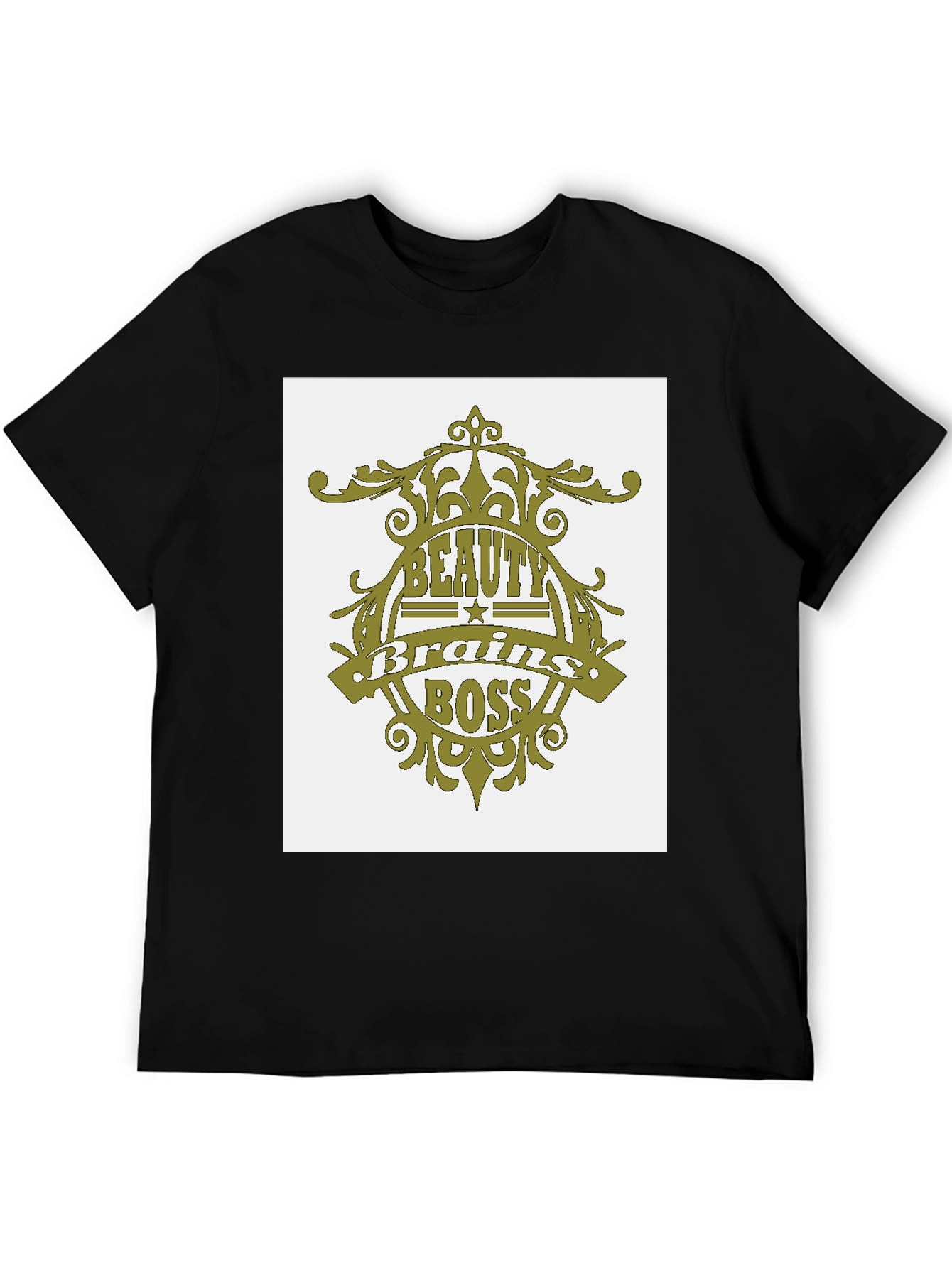 Black Beauty Brains Boss Graphic Tee view 5