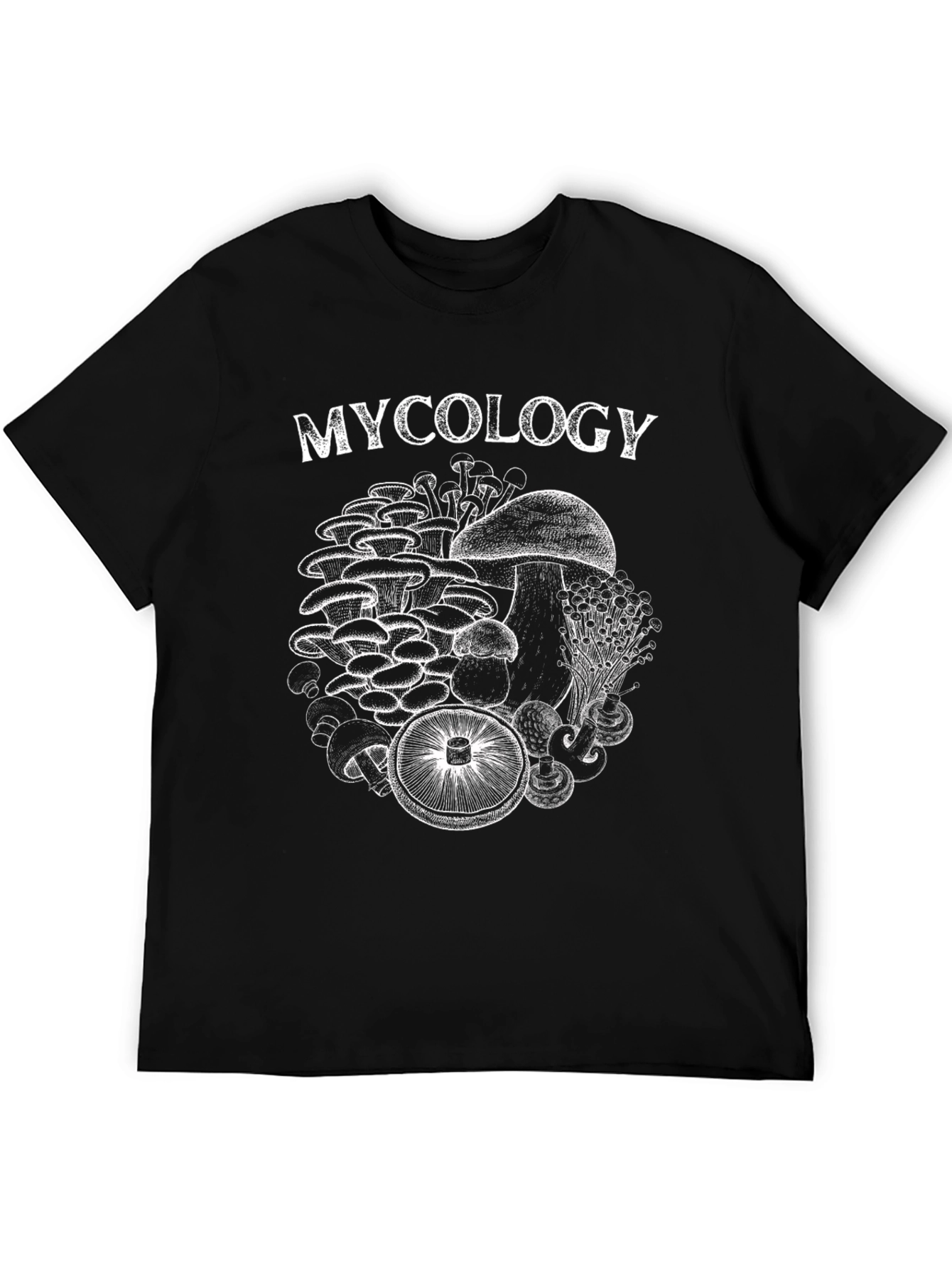 Black Mycology T-Shirt - Mushroom Graphic Tee view 5