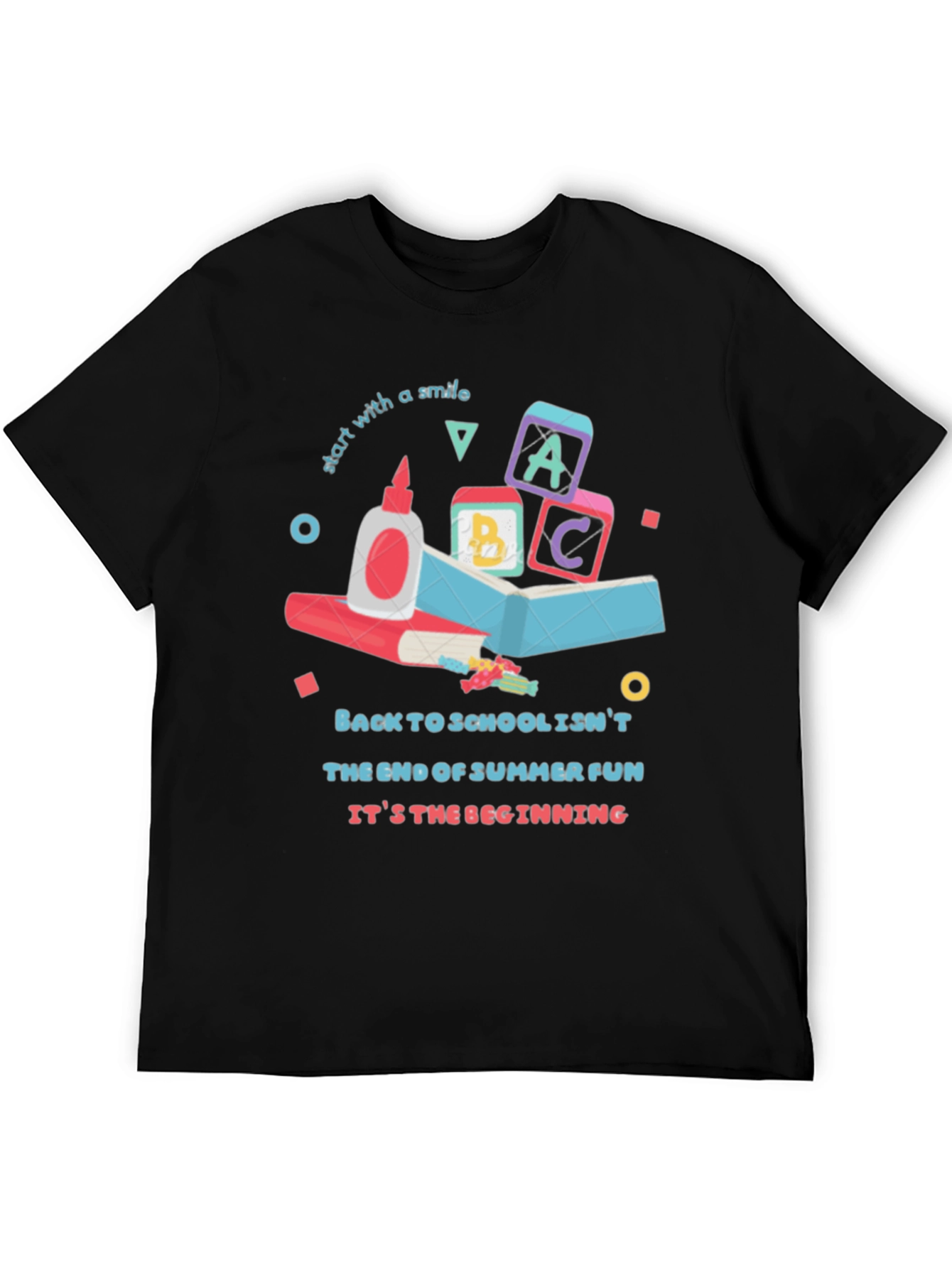 Black Back to School Graphic T-Shirt view 5