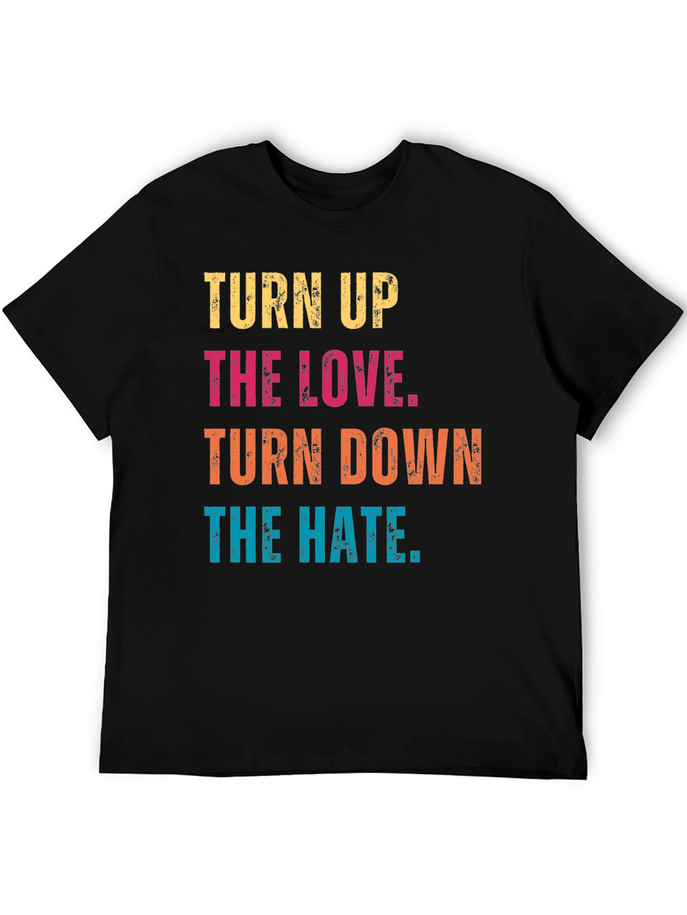 Black Turn Up the Love Graphic Tee view 5
