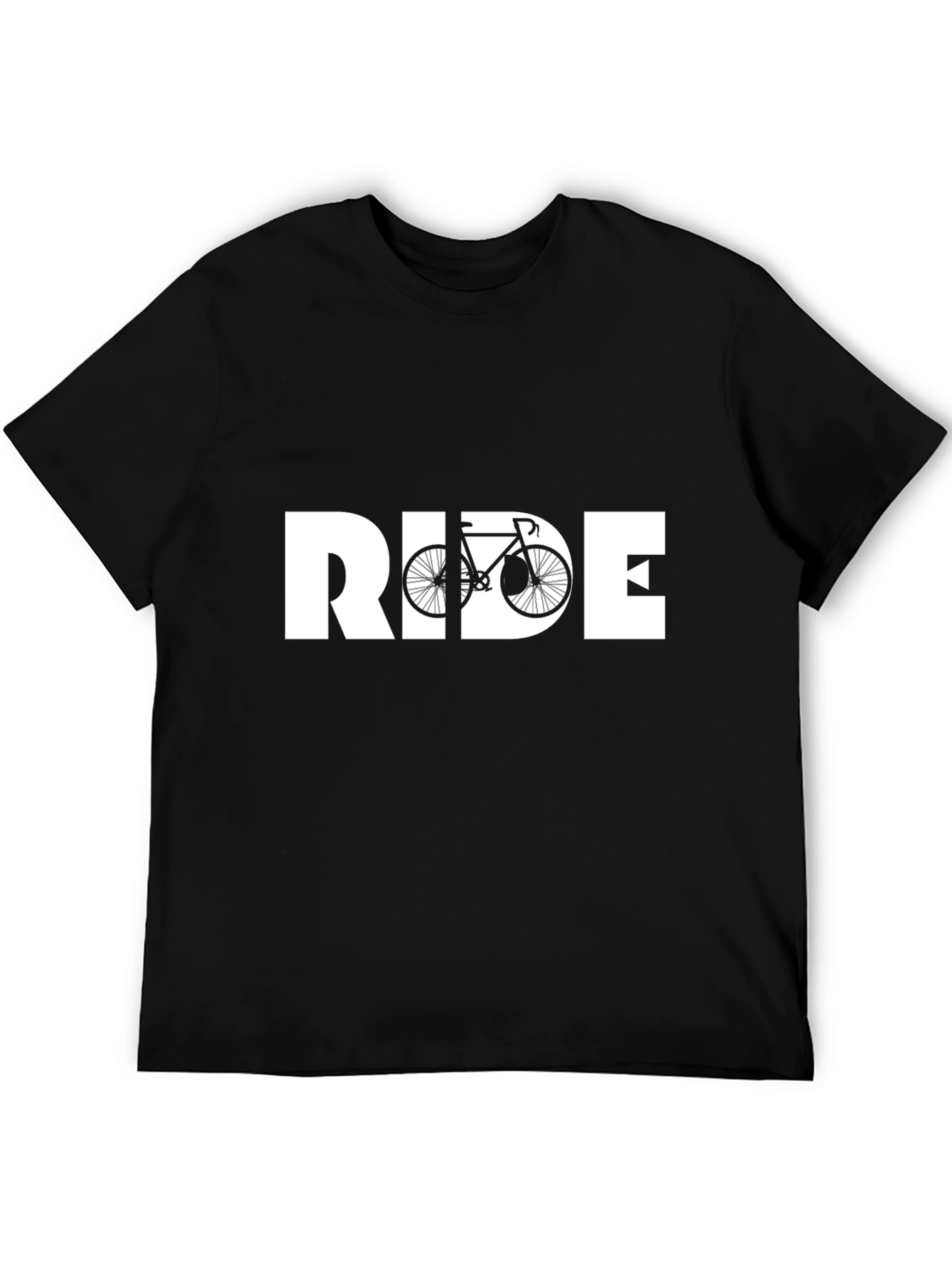Black Ride Bike T-Shirt - Cycling Enthusiast Apparel view 5