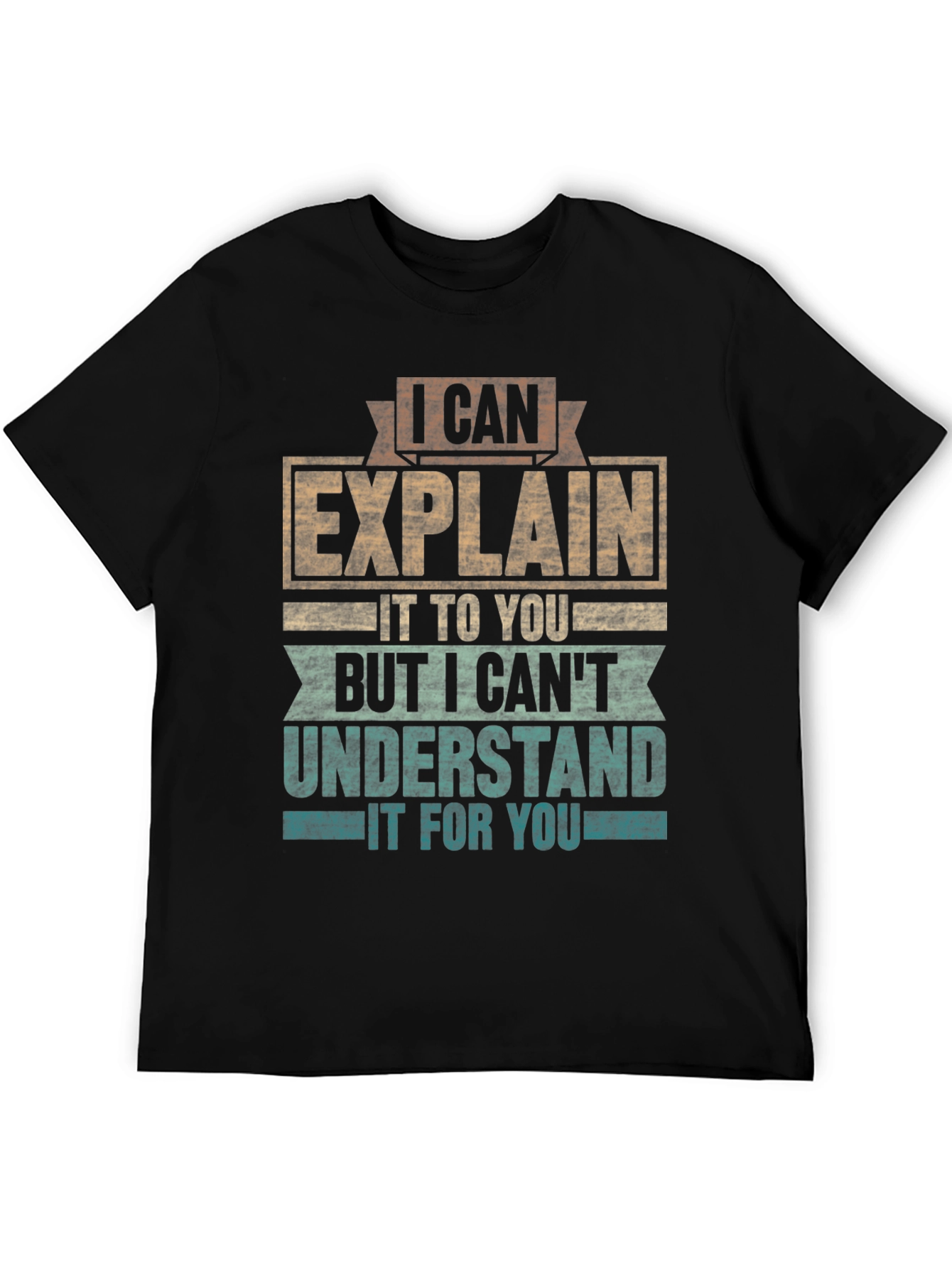 Black I Can Explain T-Shirt Funny Sarcastic Tee view 5