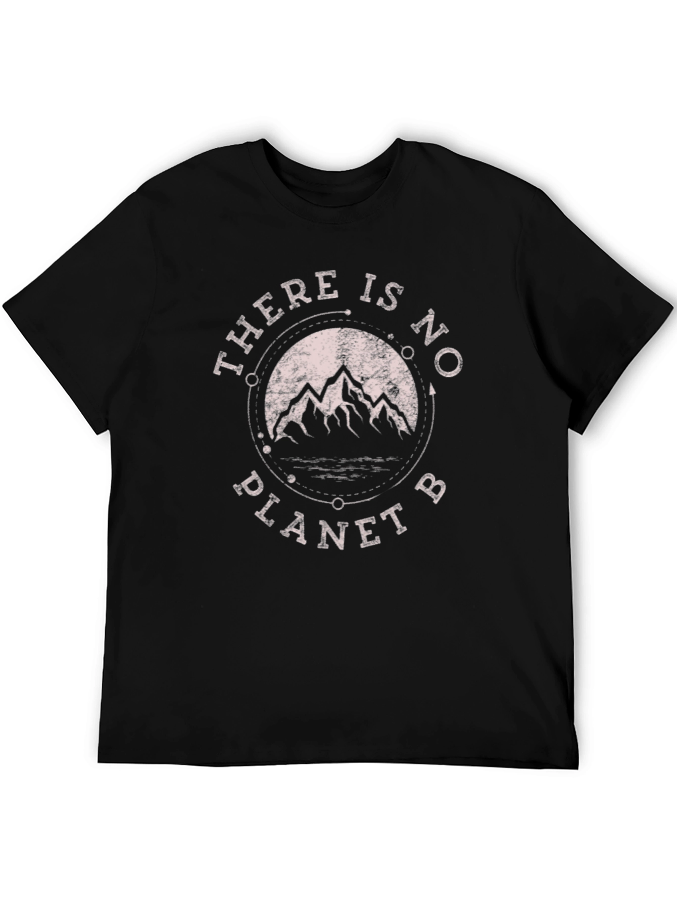 Black Eco-Friendly Black T-Shirt - There Is No Planet B view 5