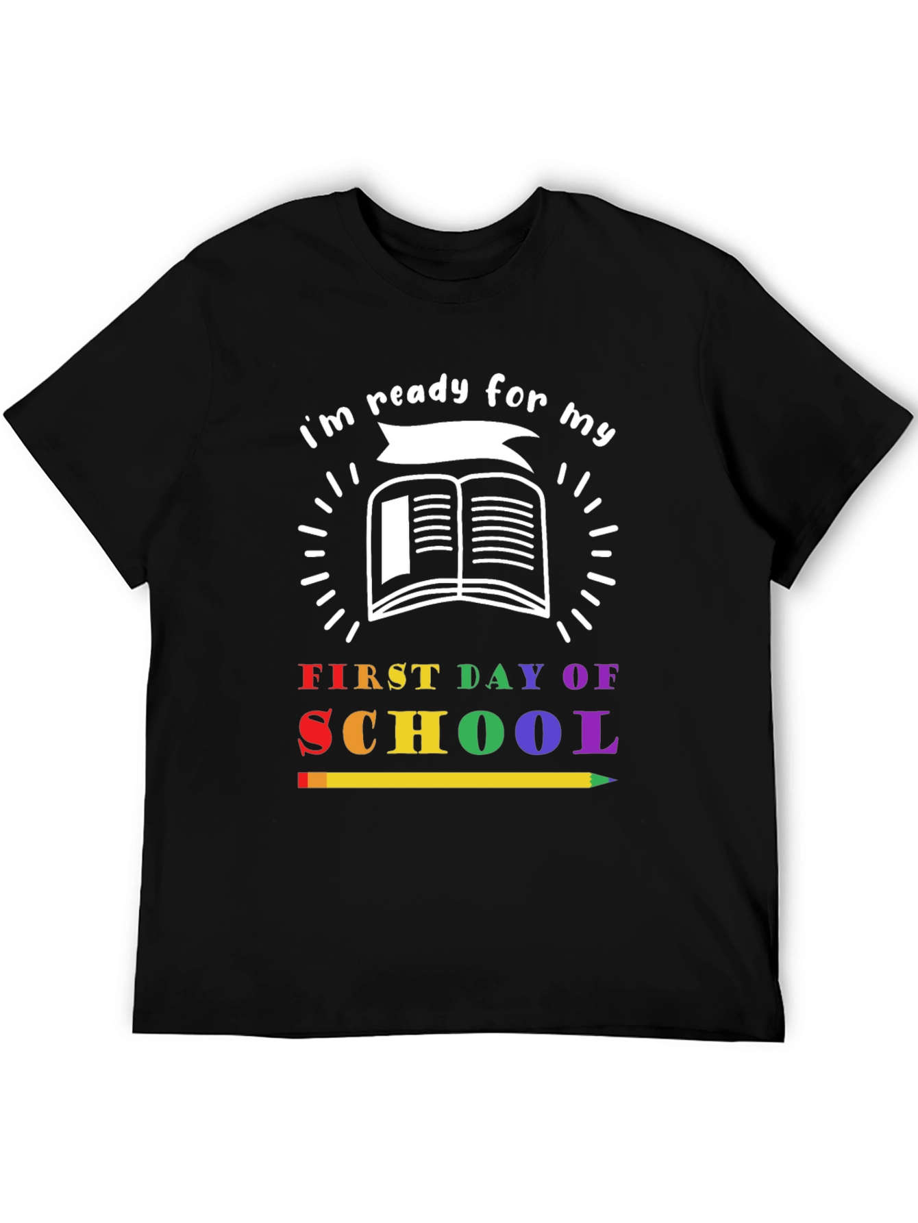 Black Ready for First Day of School T-Shirt view 5