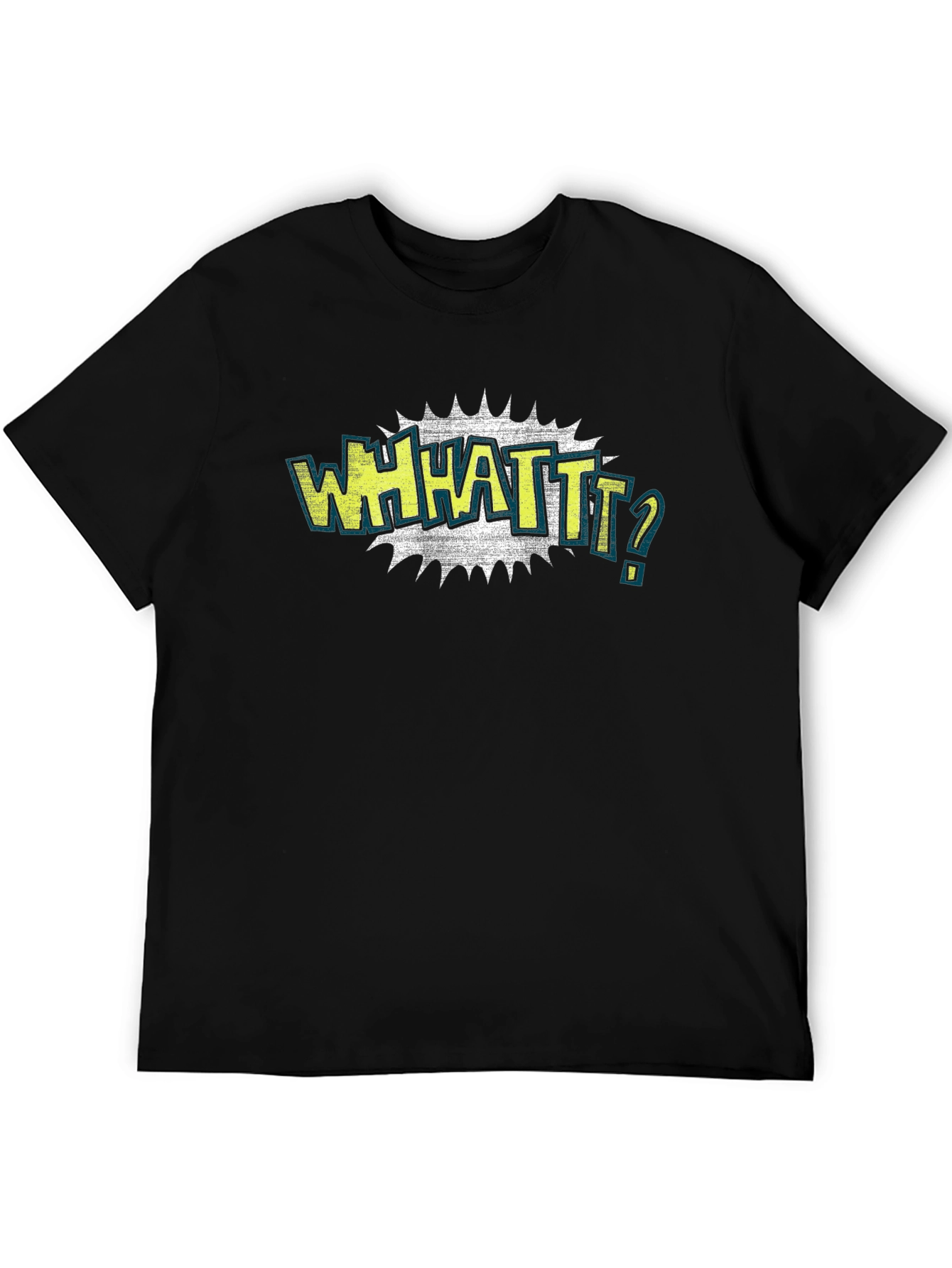 Black WHHATT? Graphic Tee - Black T-Shirt view 5