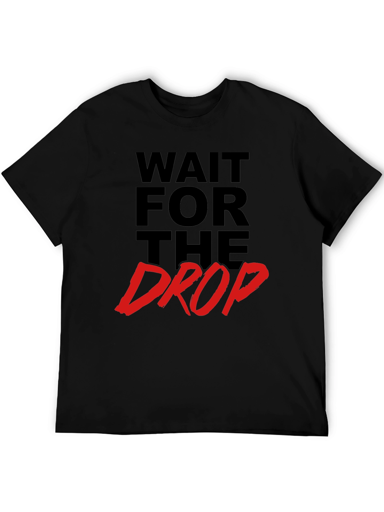 Black Wait for the Drop Graphic Tee - Black T-Shirt view 5
