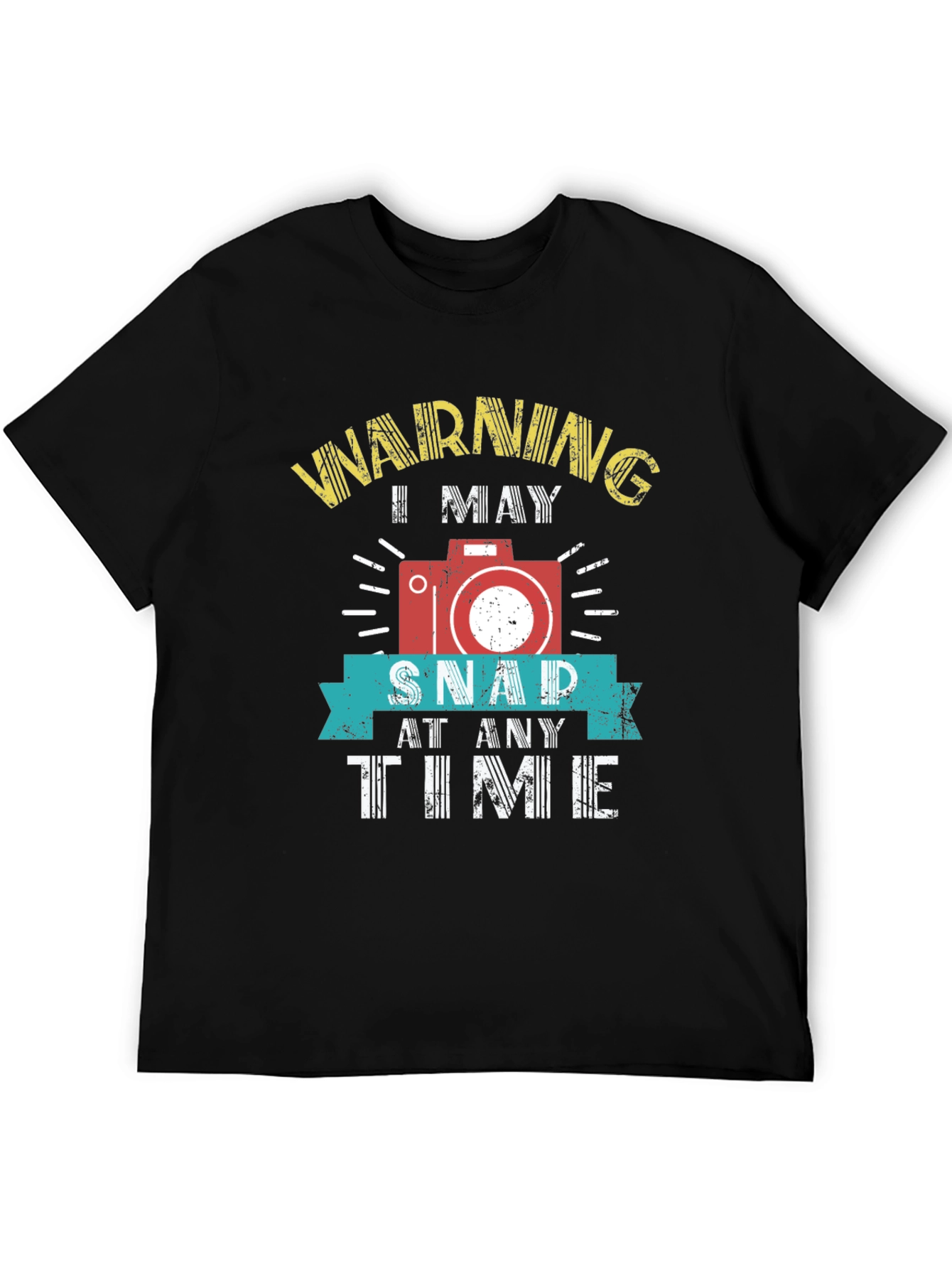 Black Warning I May Snap At Any Time T-Shirt view 5