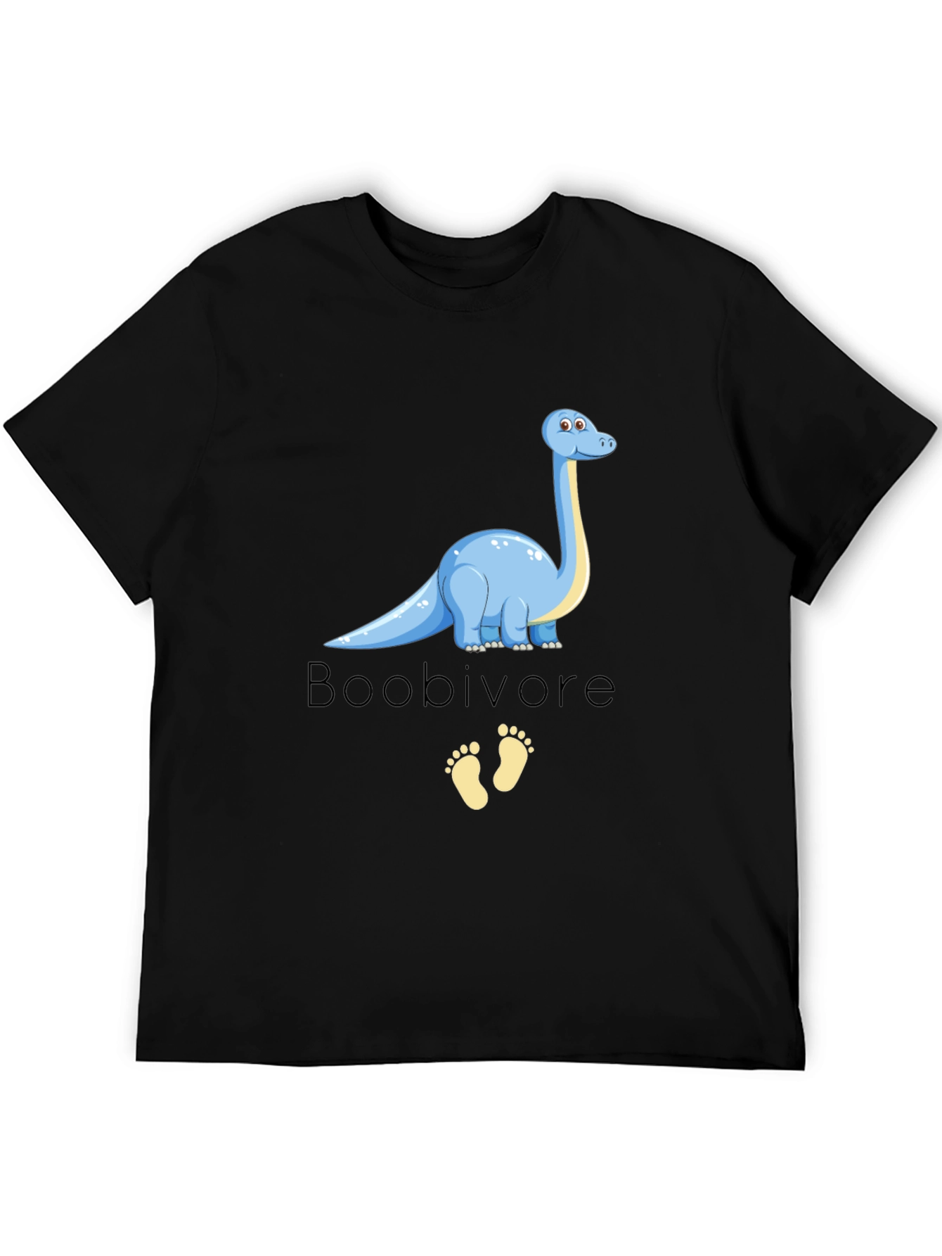 Black Boobivore Dinosaur Graphic T-Shirt view 5