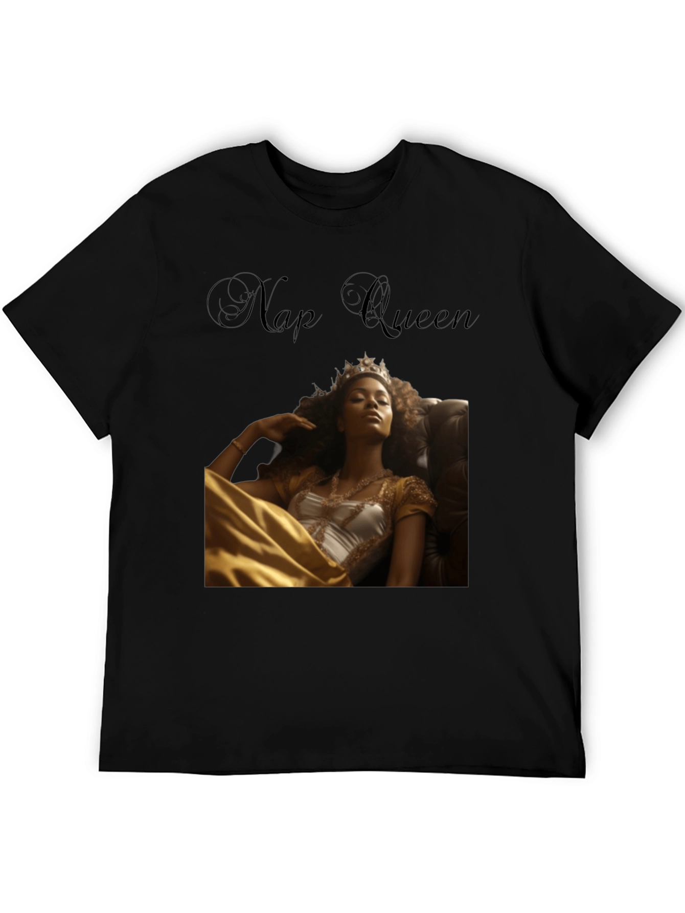 Black Nap Queen Graphic T-Shirt - Stylish and Comfy view 5