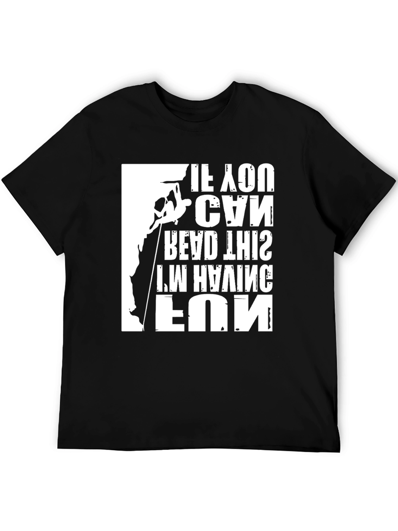 Black Rock Climbing Fun Black T-Shirt view 5