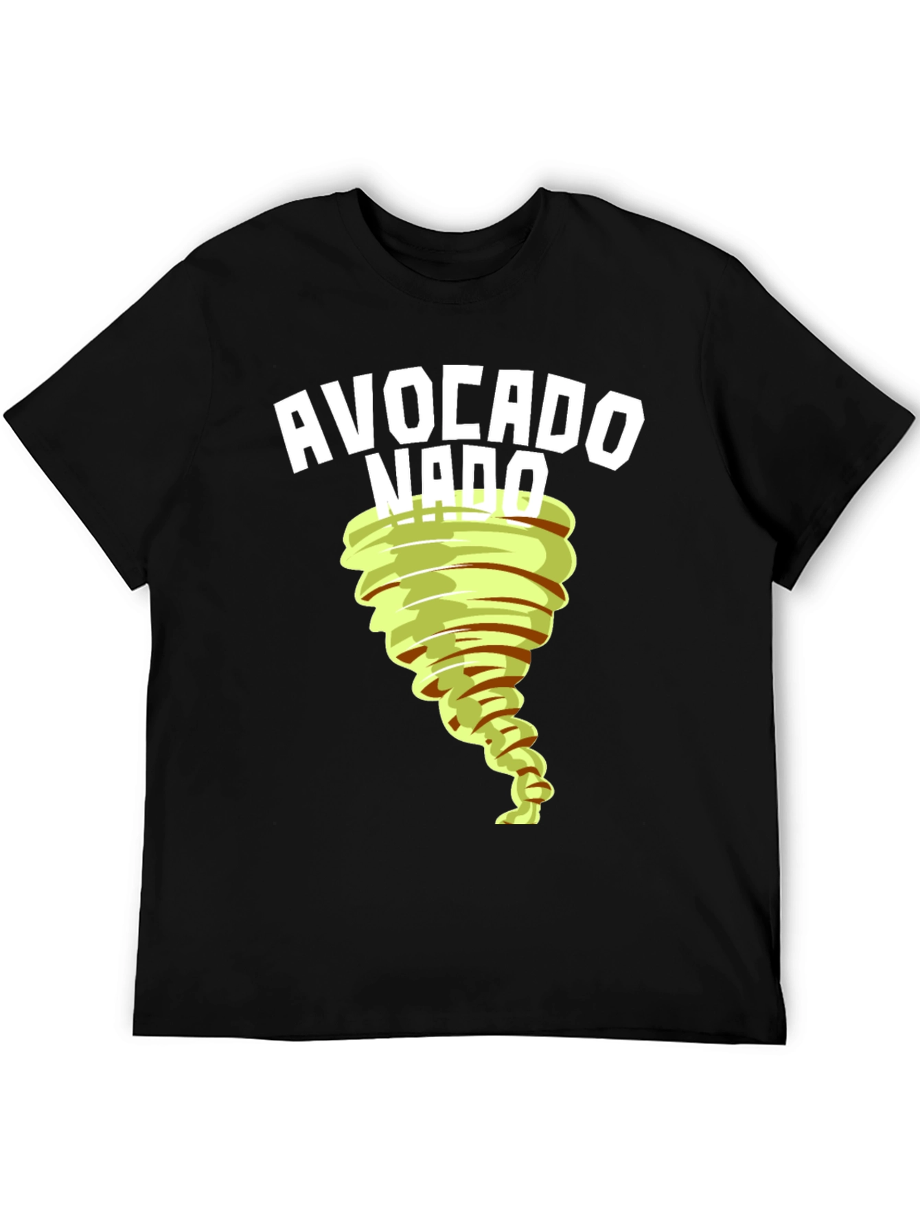 Black Avocado Tornado Graphic T-Shirt - Unique Design view 5