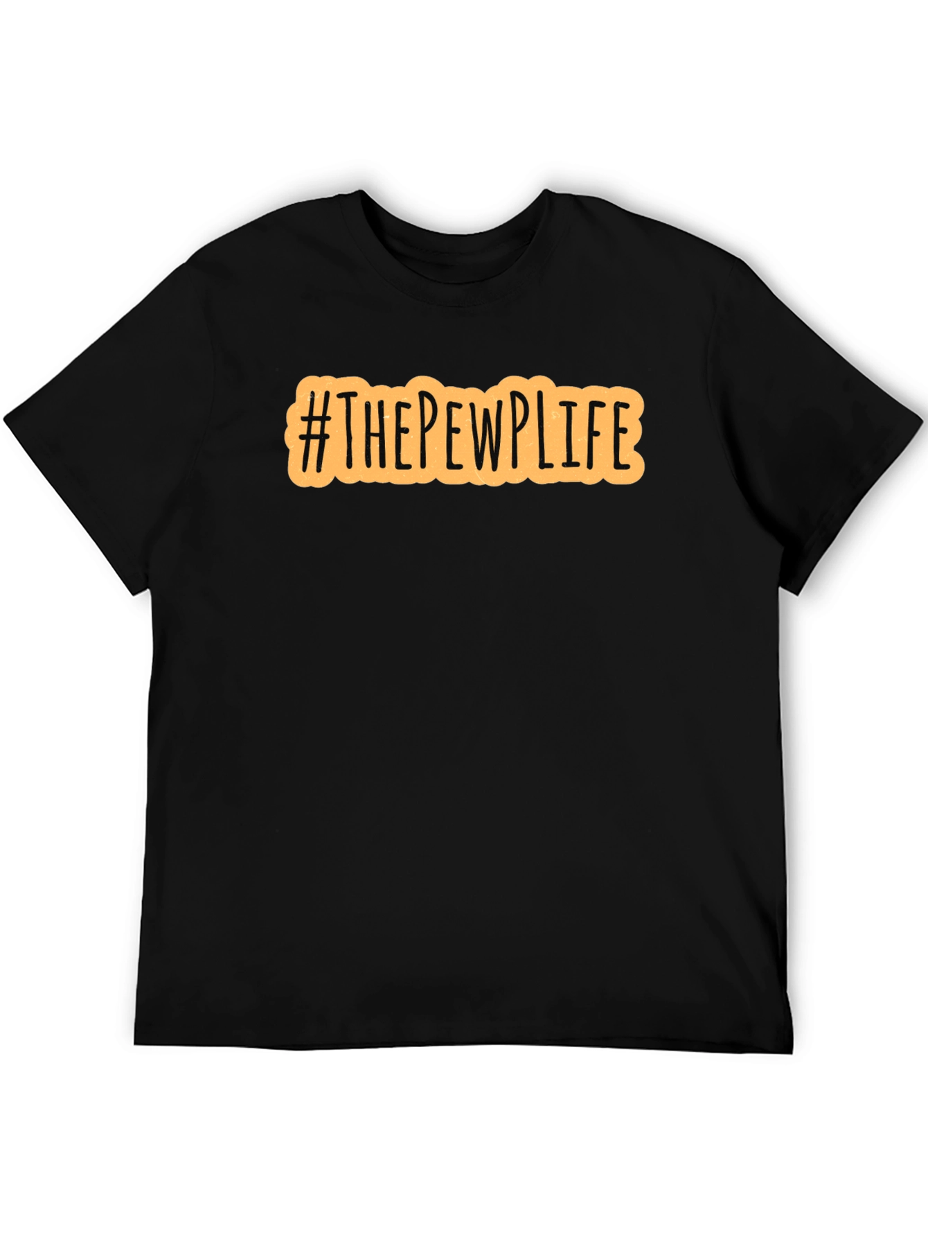 Black #THEPEWPLIFE Graphic Print Black Crew Neck T-Shirt view 5