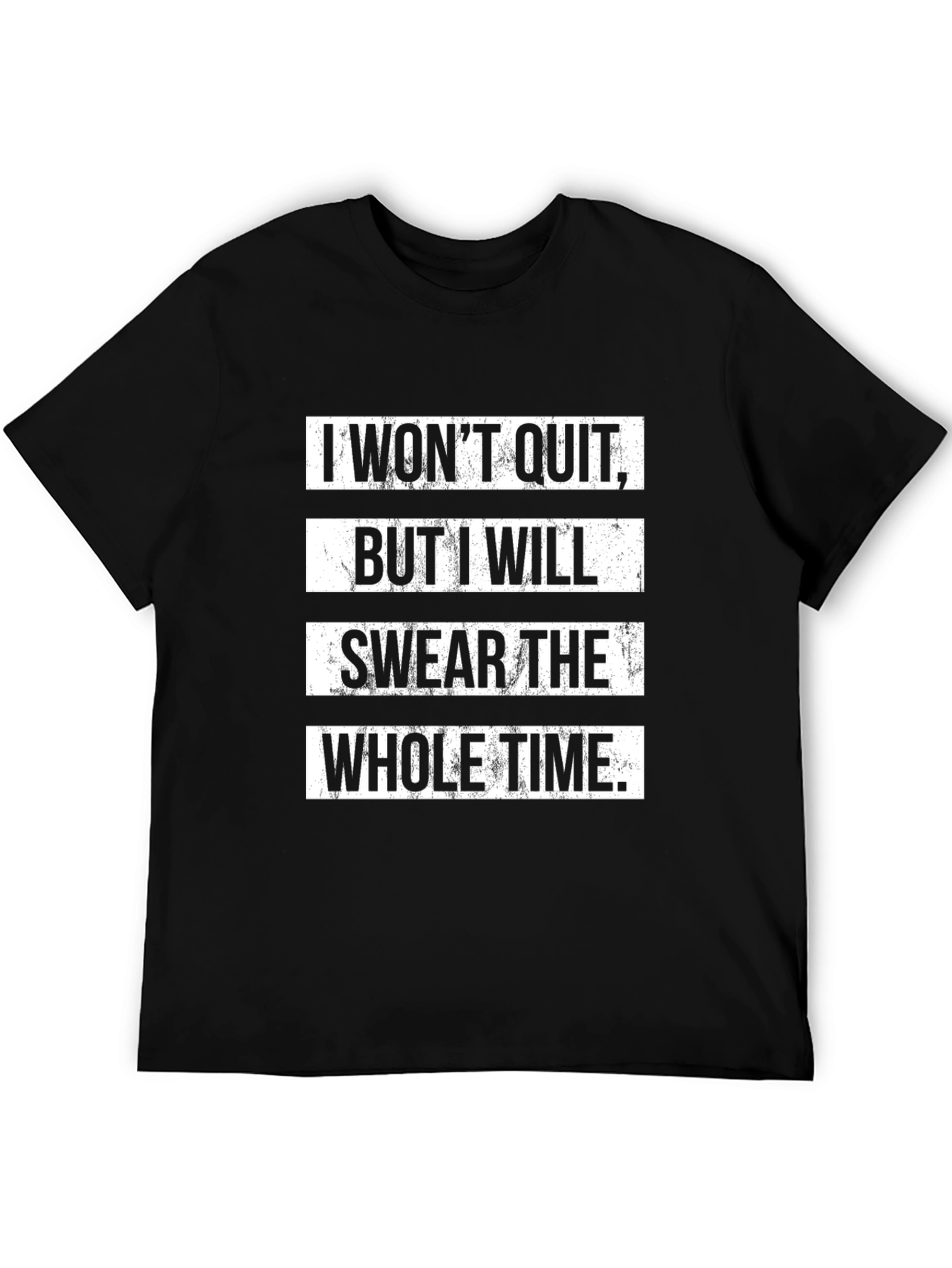 Black Funny Swear Whole Time Graphic Tee view 5