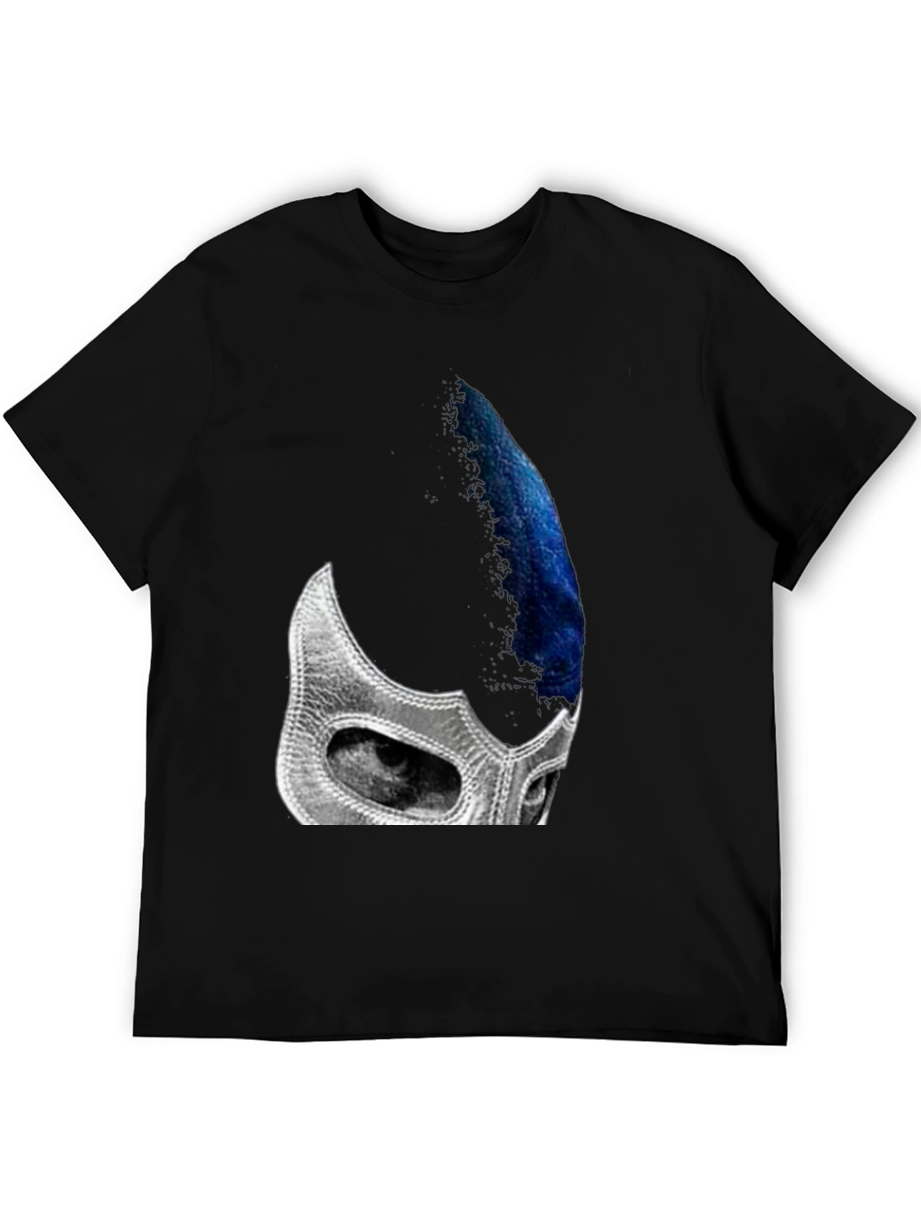 Black Wrestler Mask T-Shirt - Unique Graphic Tee view 5