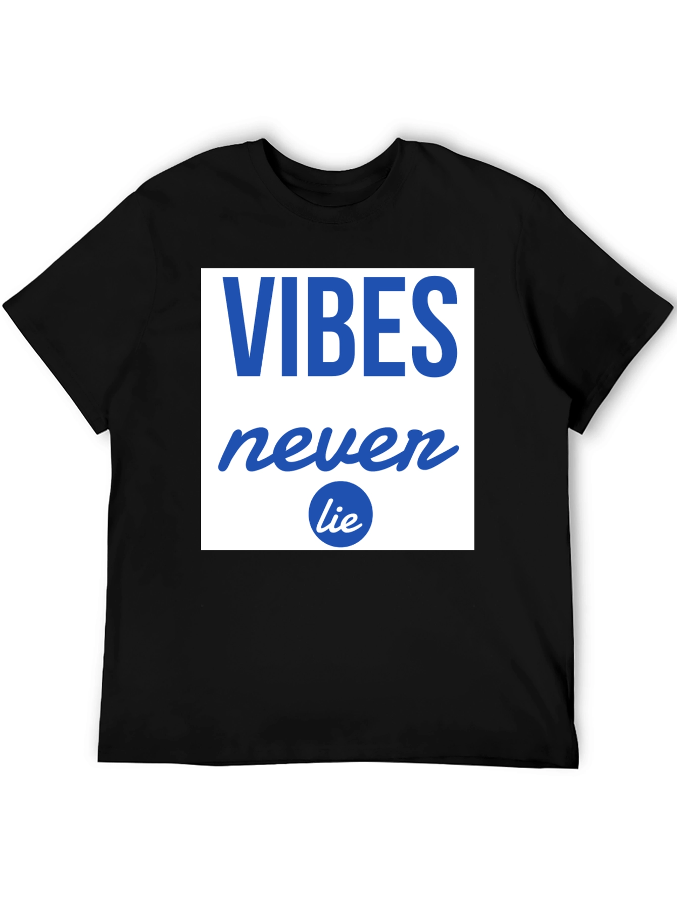 Black Vibes Never Lie Graphic Tee - Casual Comfort view 5