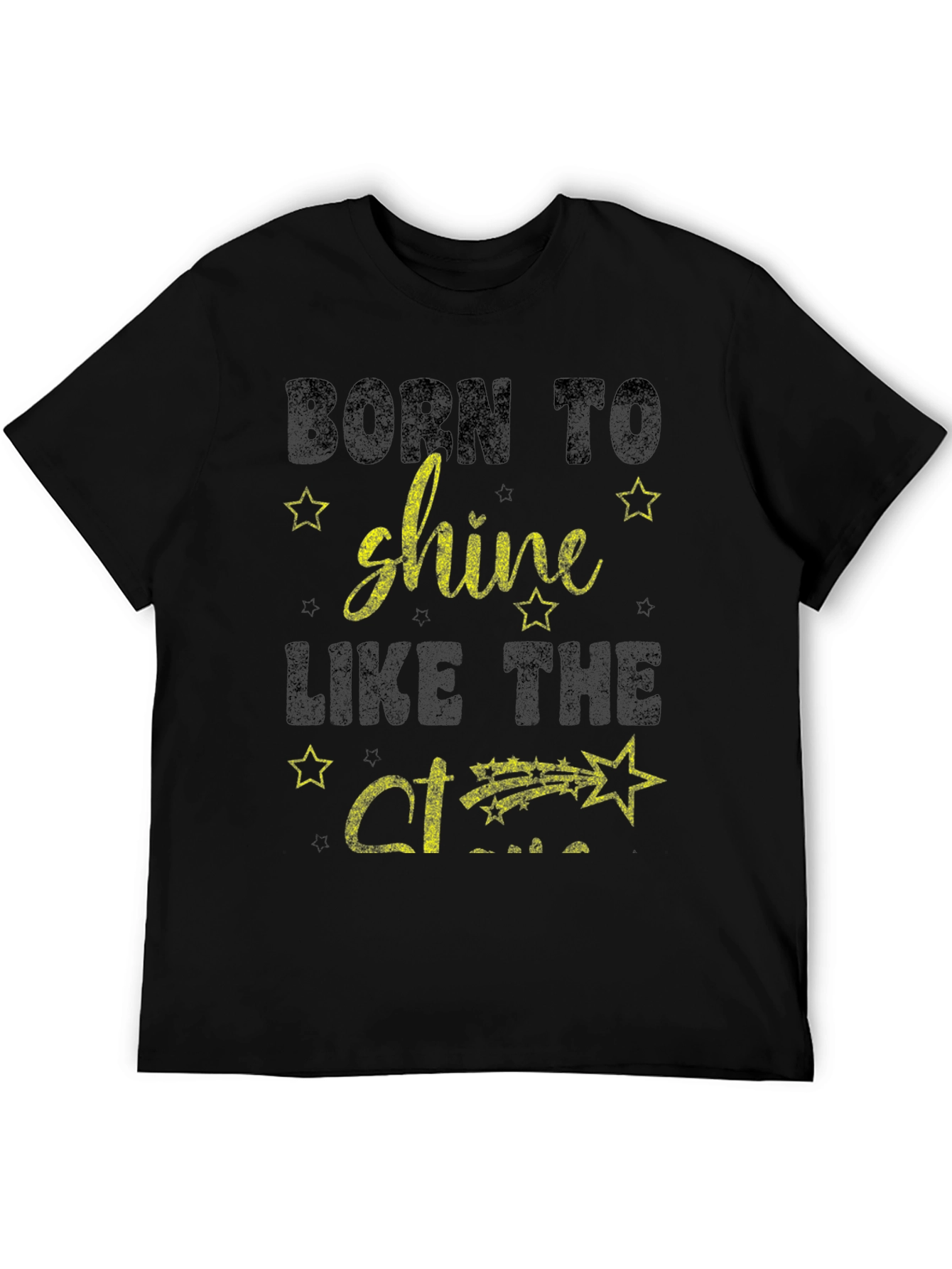 Black Born To Shine T-Shirt view 5