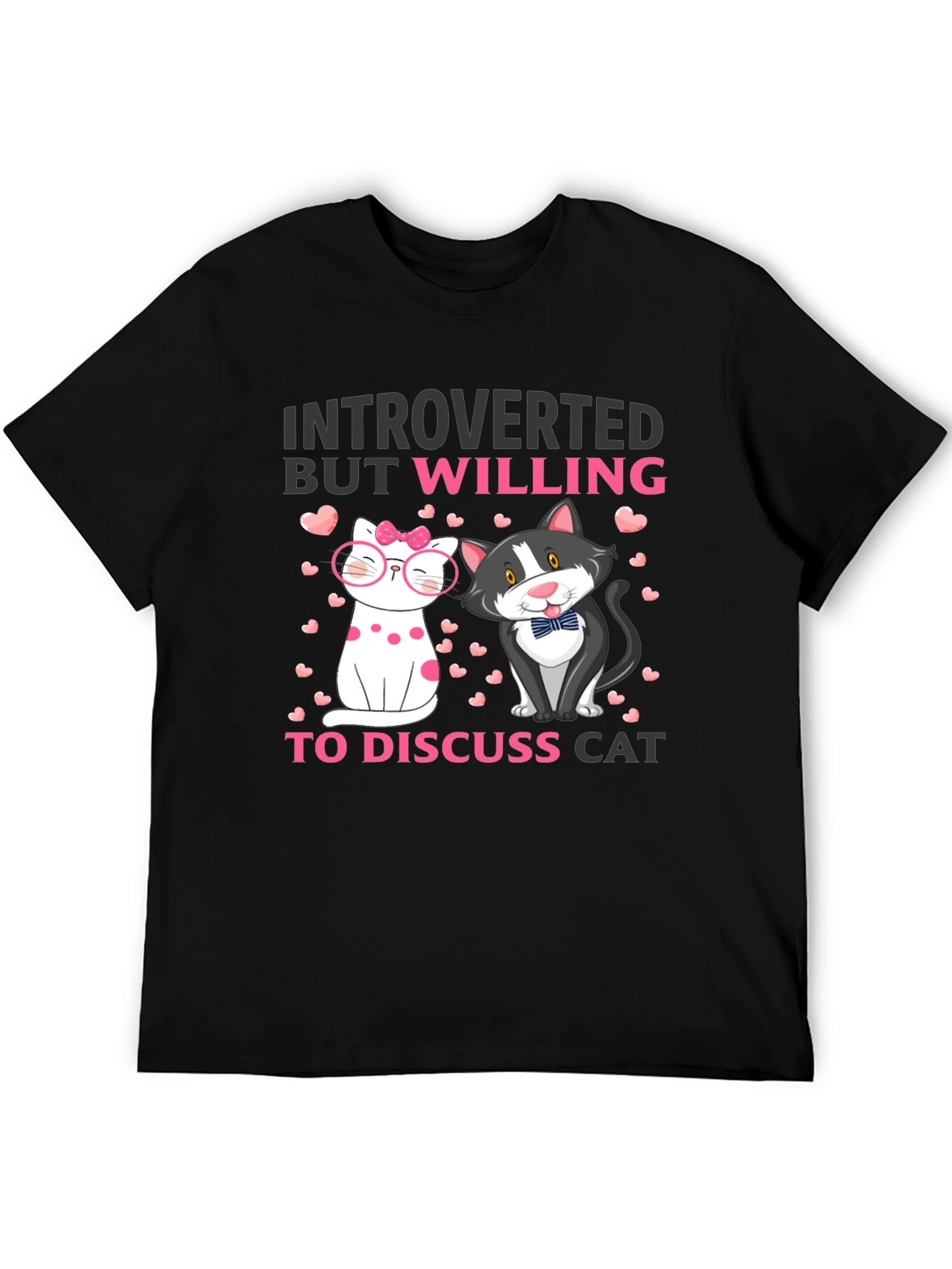 Introverted Cat Lover T-Shirt - 5