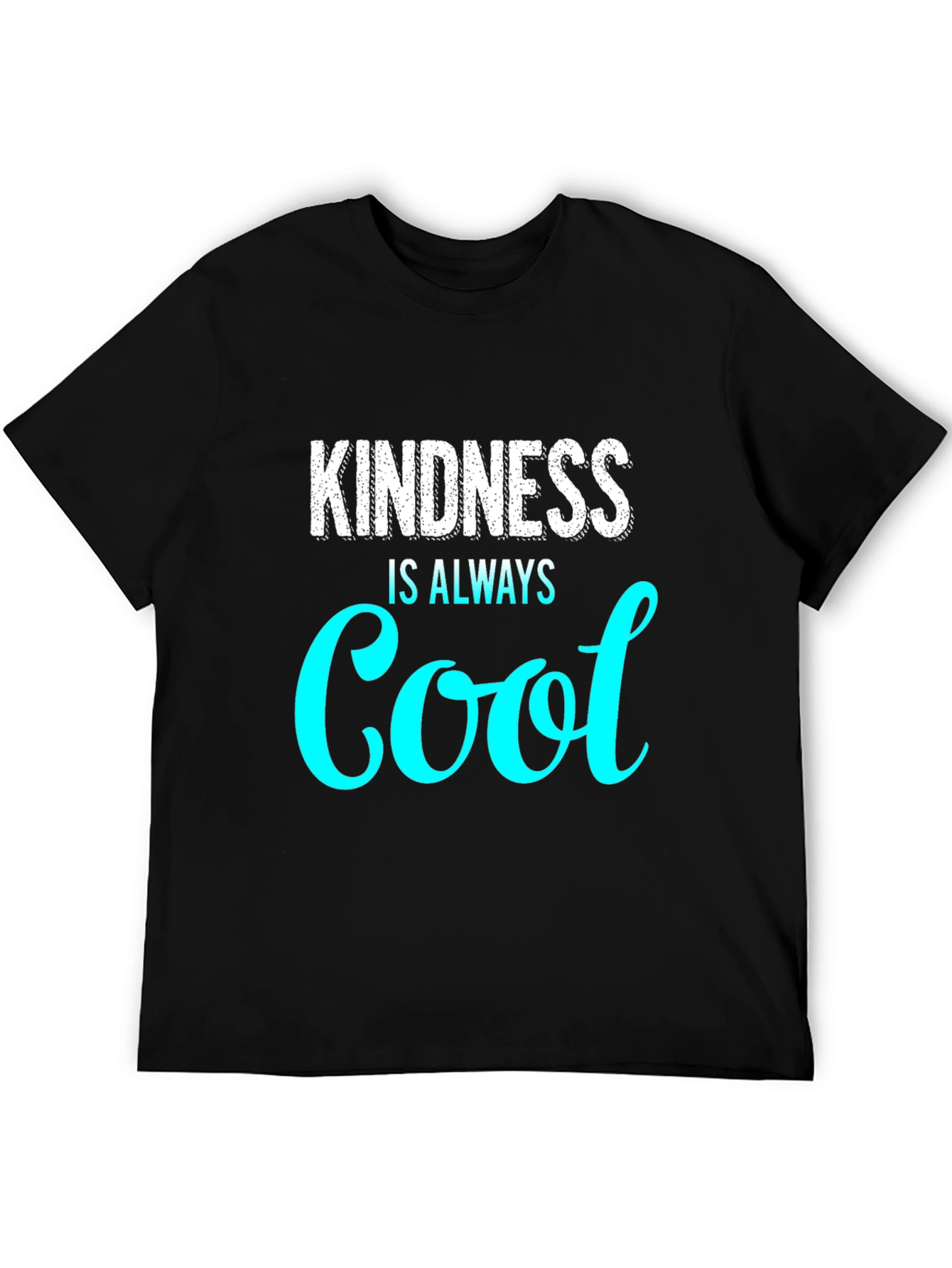 Black Kindness Is Always Cool Graphic Tee view 5