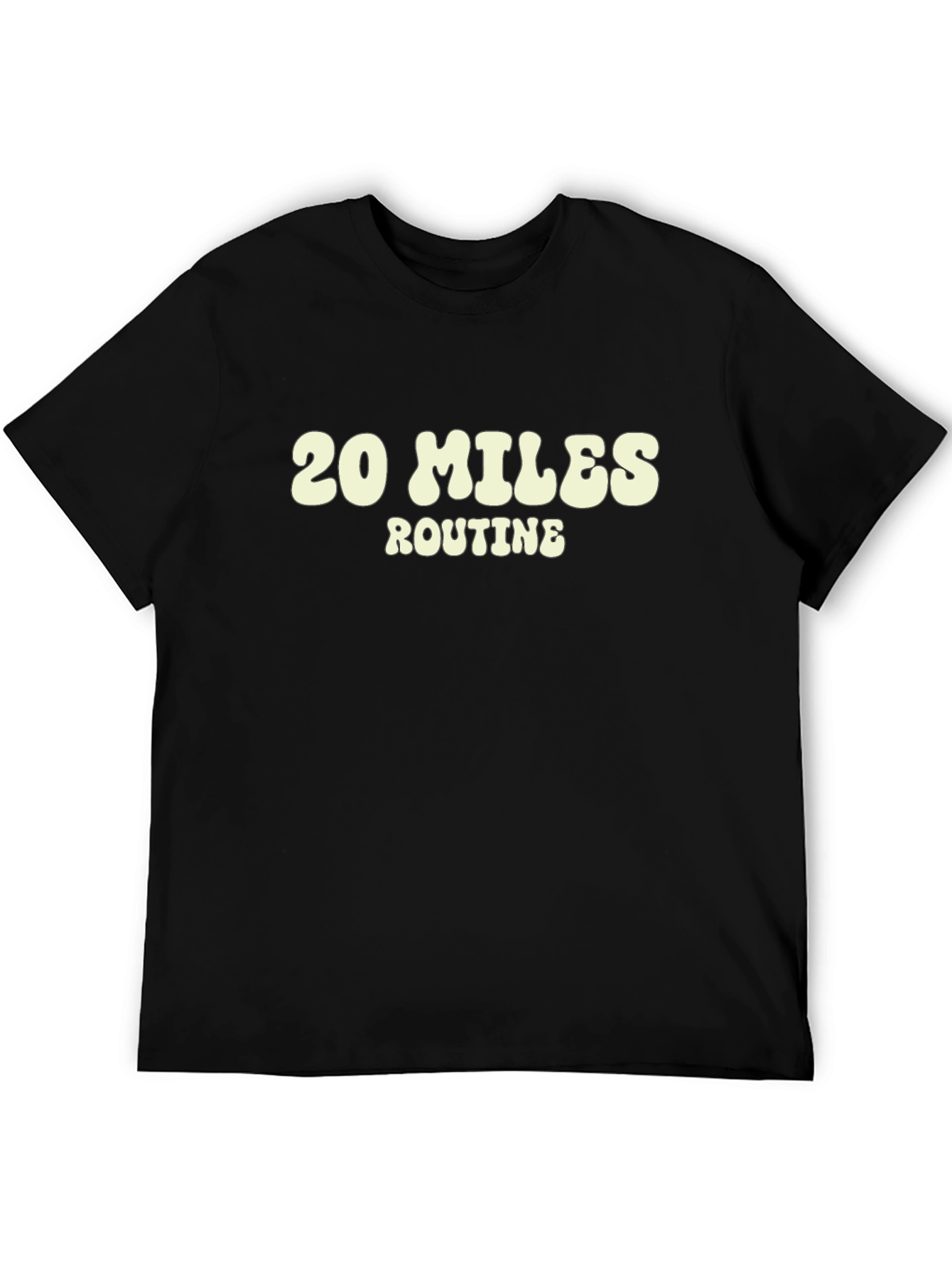 Black 20 Miles Routine Graphic T-Shirt view 5