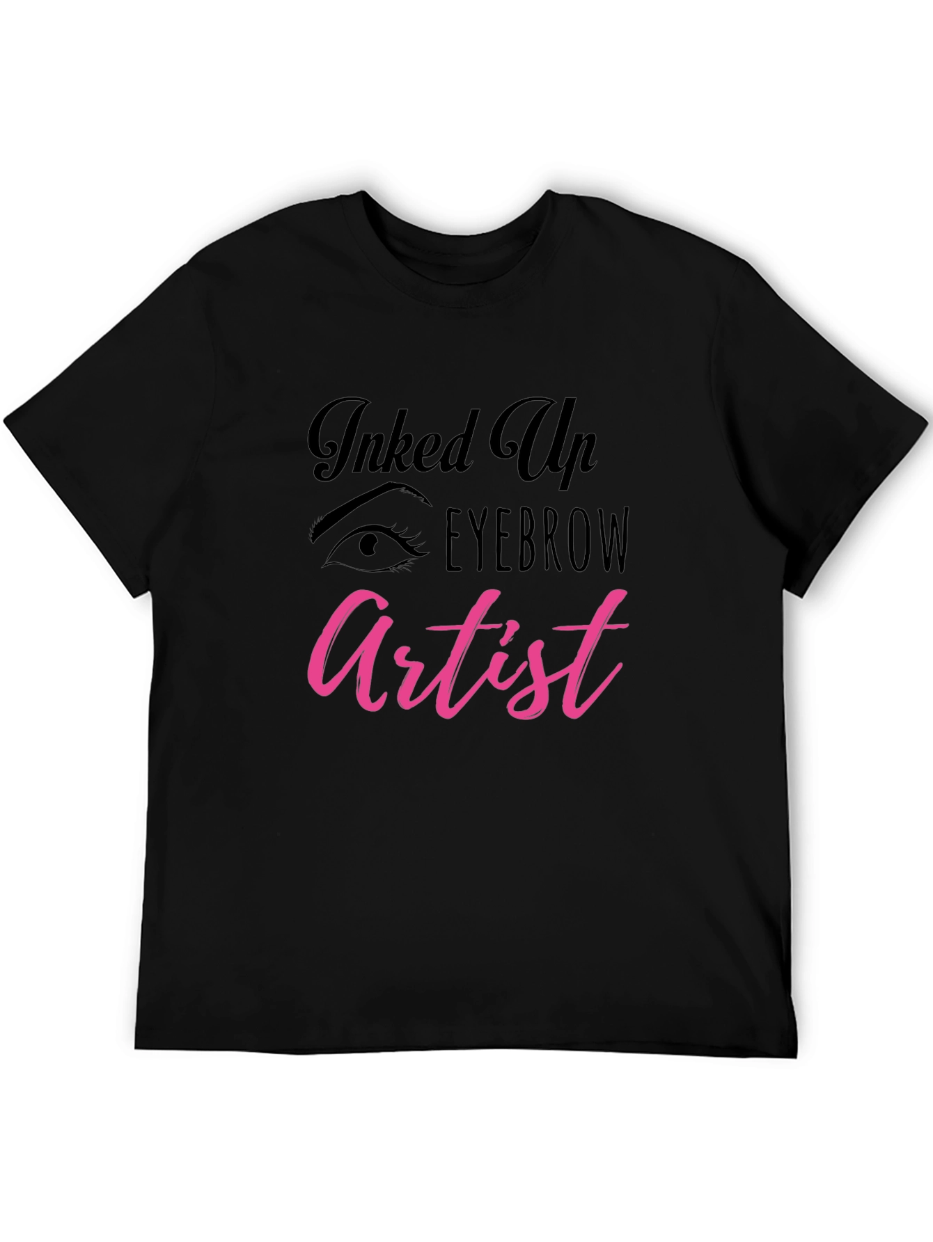 Black Inked Up Eyebrow Artist T-Shirt view 5