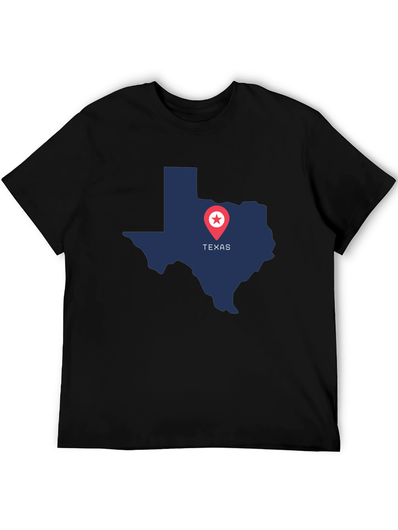 Texas Pride Graphic Tee - State Map Design - 5