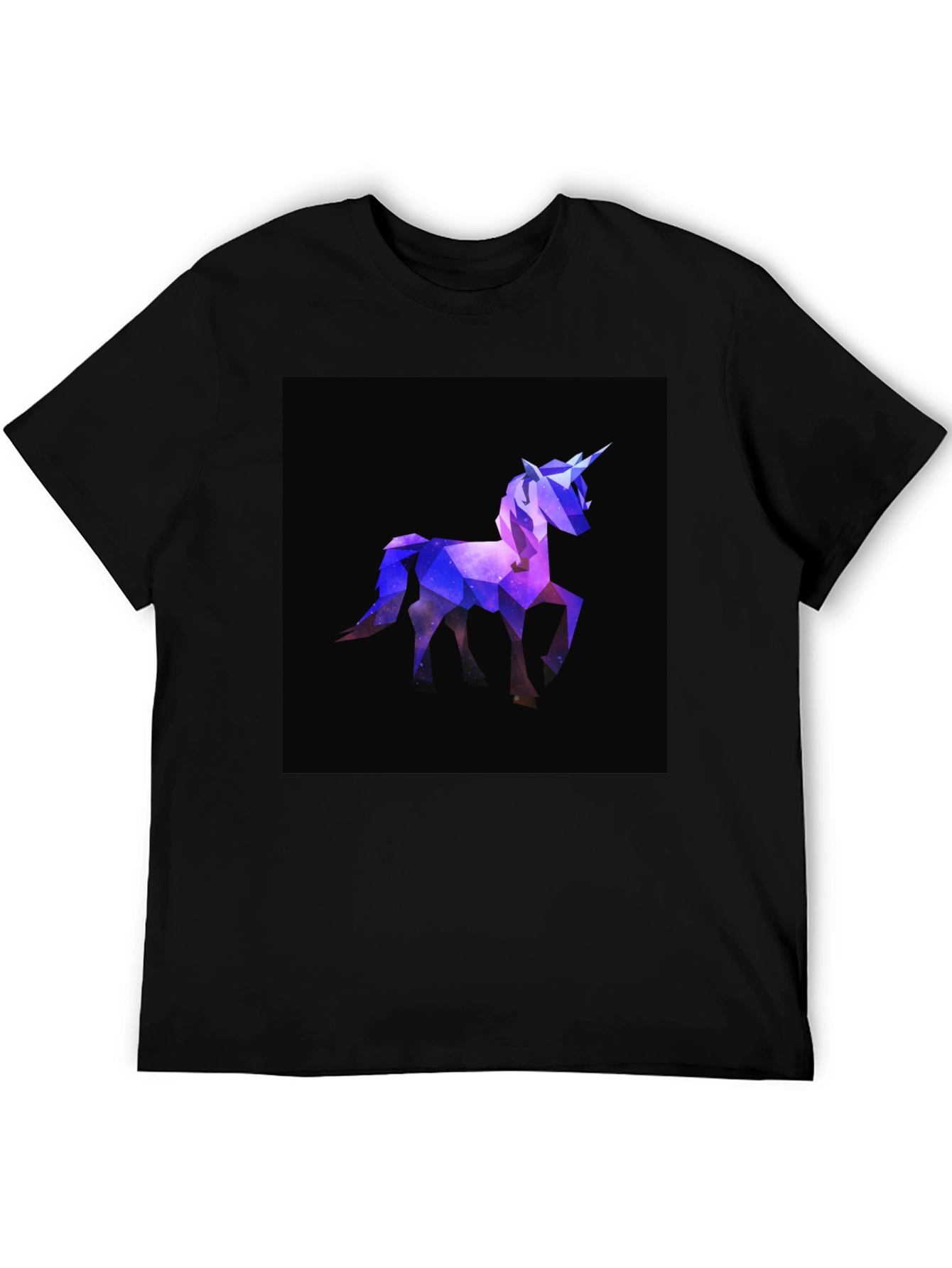 Black Geometric Unicorn T-Shirt - Stylish Graphic Tee view 5