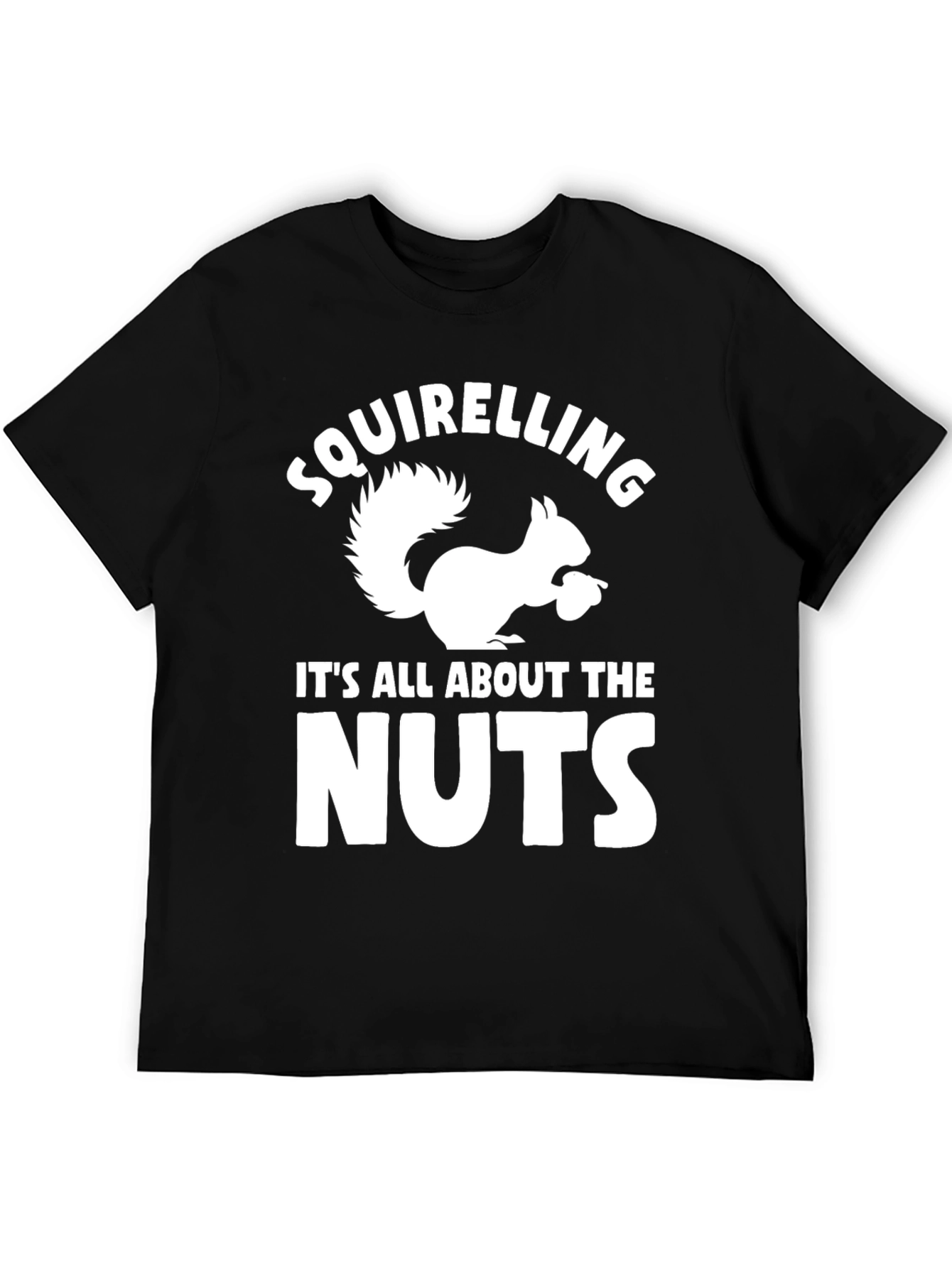 Black Squirrel Nut Lover T-Shirt view 5