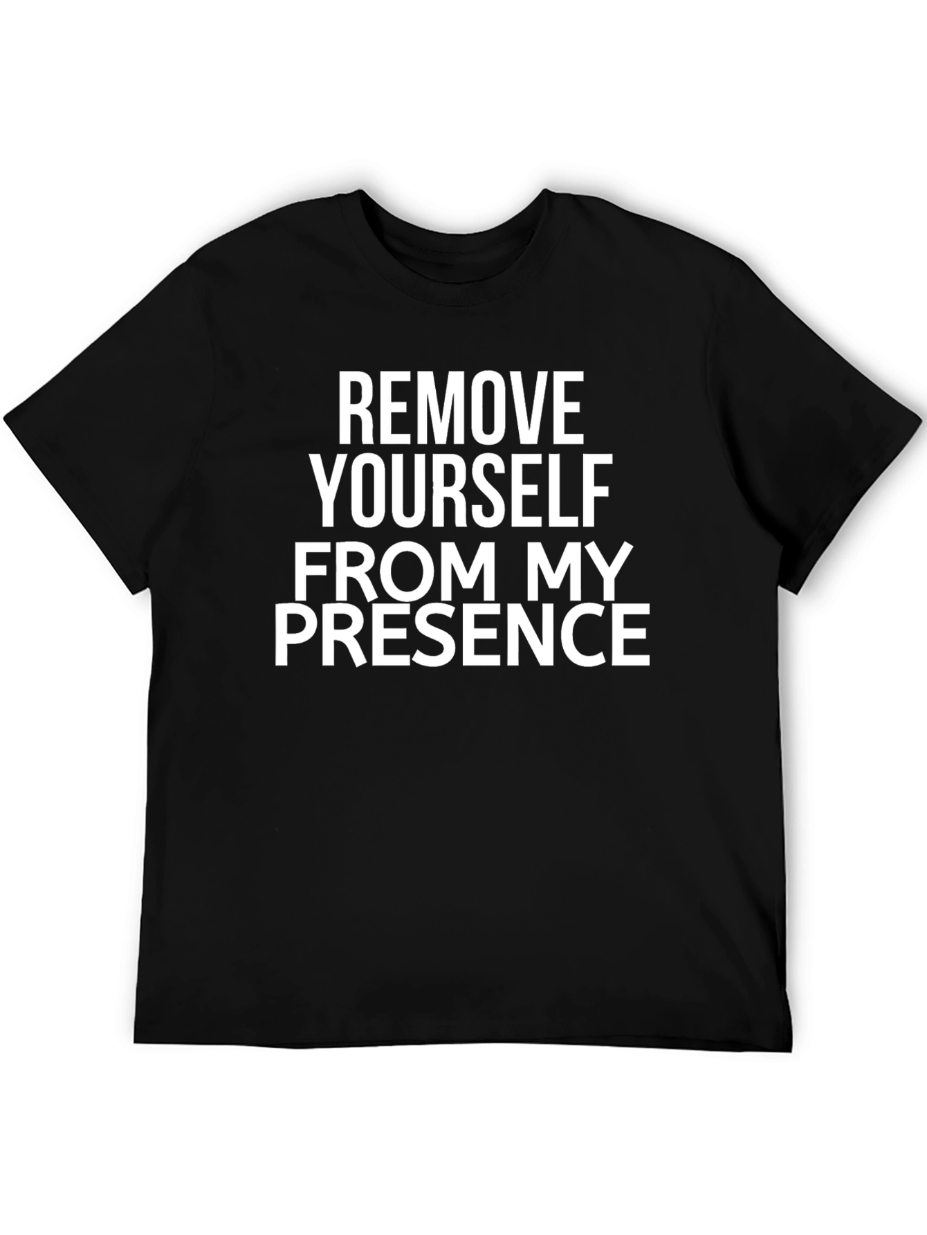 Black Remove Yourself Graphic Tee - Black view 5