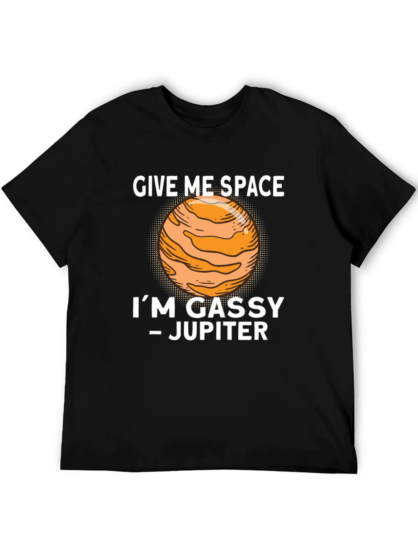 Black Give Me Space Jupiter Tee view 5