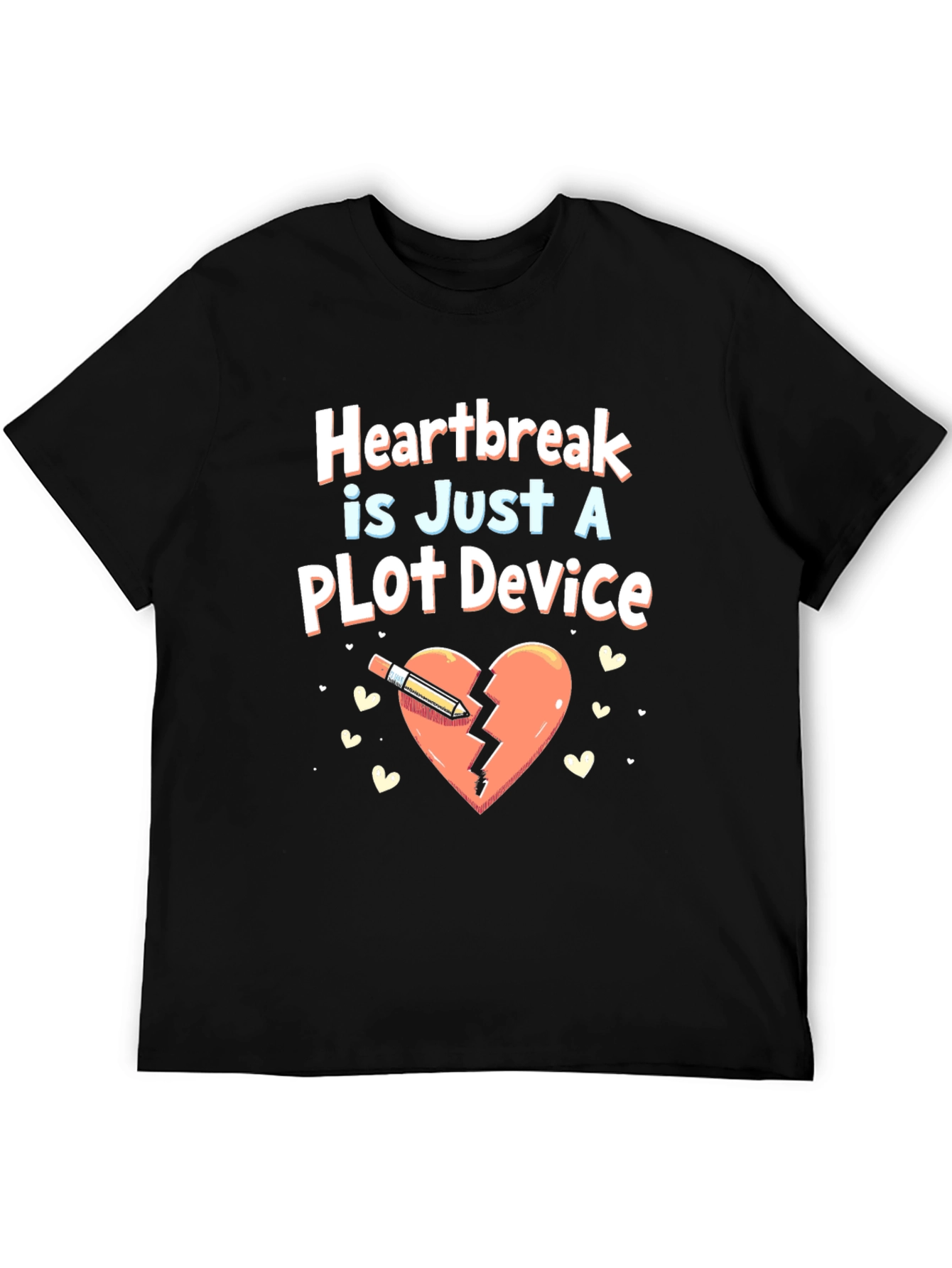 Black Heartbreak Plot Device Graphic Novelty T-Shirt view 5