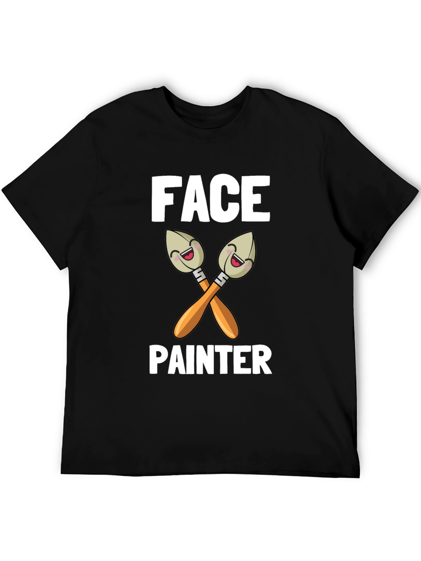 Face Painter Cartoon Brush Graphic T-Shirt - 5