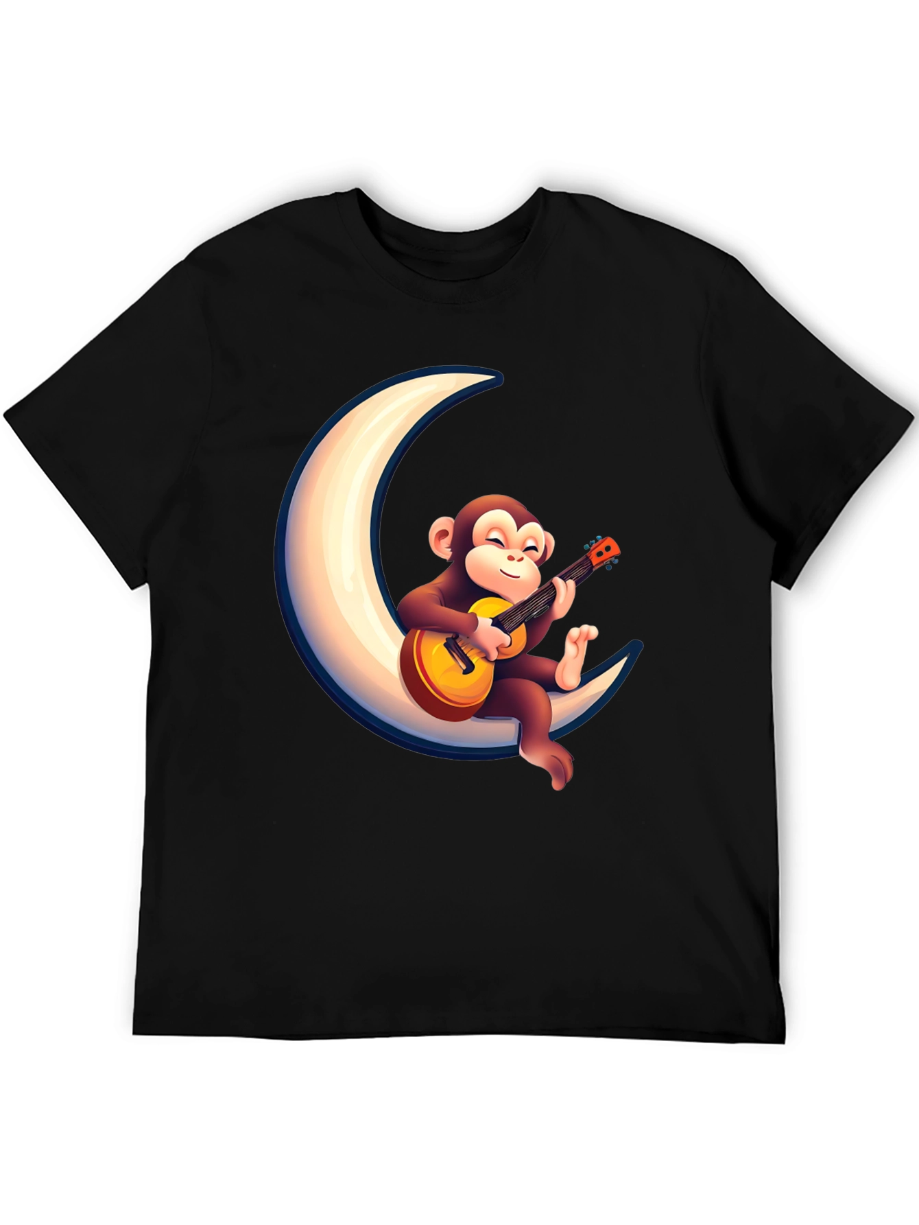 Black Monkey on the Moon T-Shirt view 5