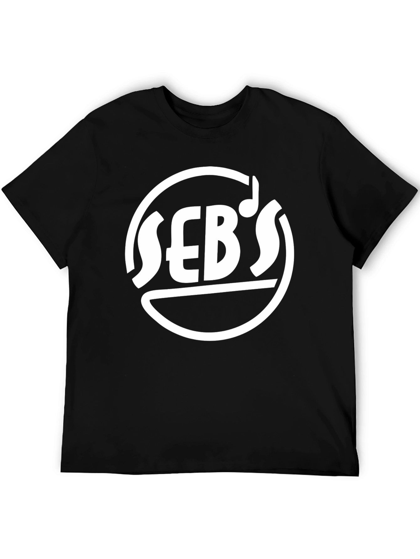 Black Seb's Music T-Shirt - Black Graphic Tee view 5
