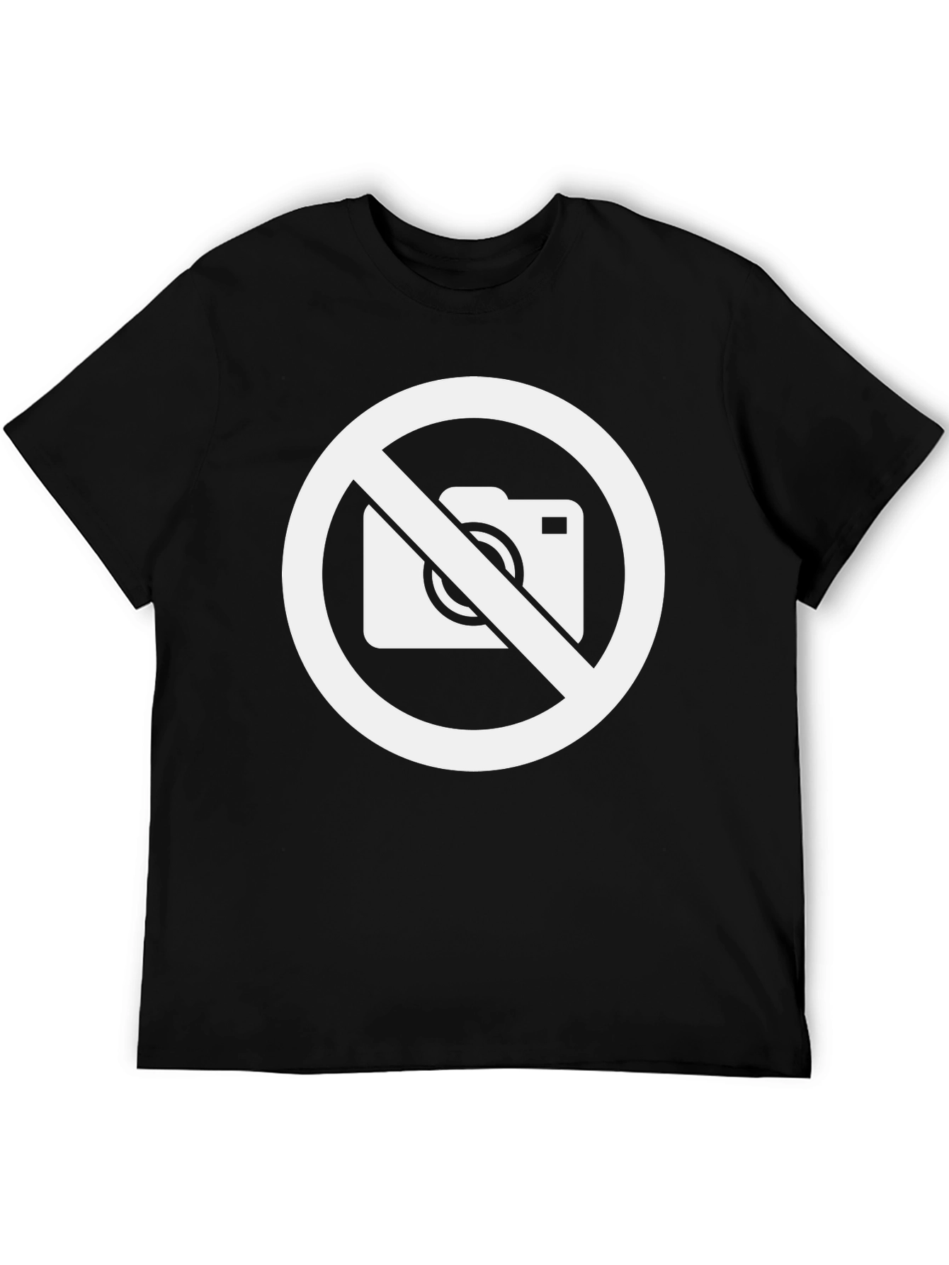 Black No Photography Black T-Shirt - Protest & Style view 5