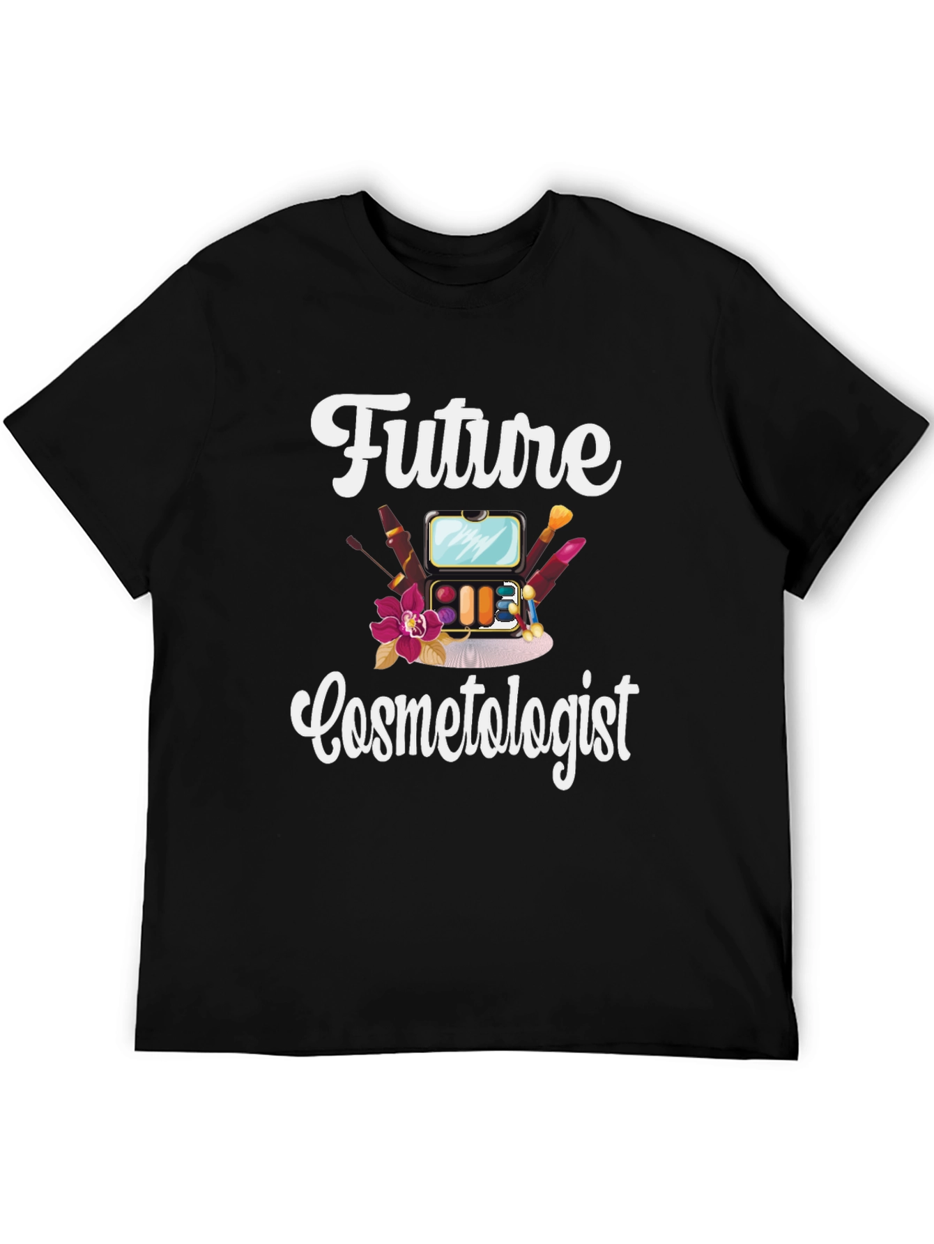 Black Future Cosmetologist T-Shirt | Makeup Artist Gift view 5