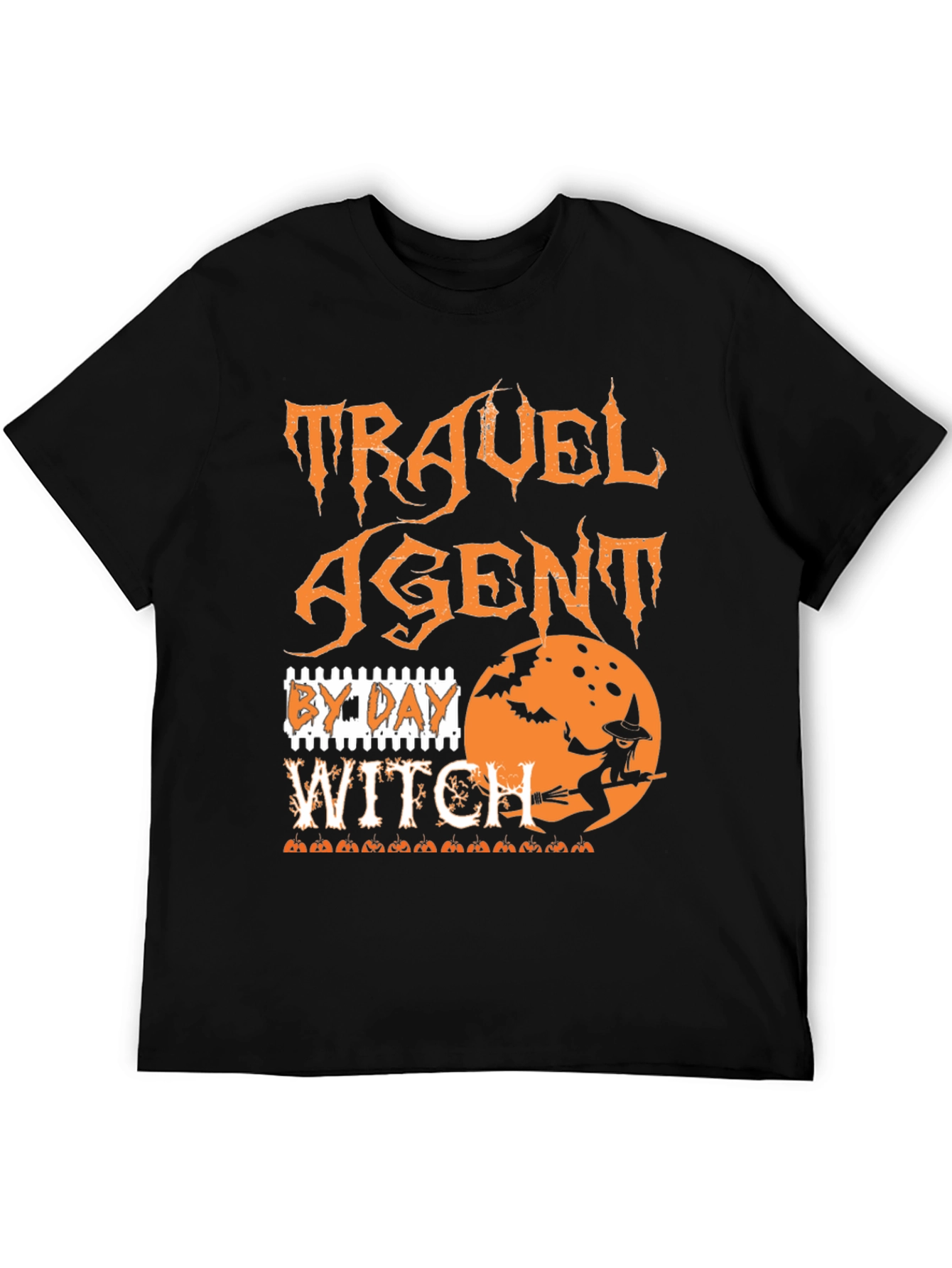 Travel Agent Witch Halloween Graphic Tee - 5